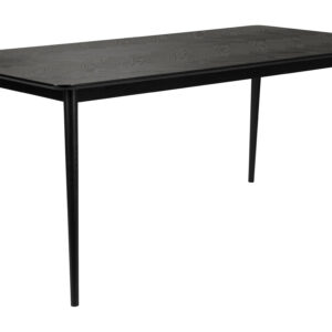 ZILT Eettafel 'Hany' Essenhout Visgraat, 180 x 90cm, kleur Zwart