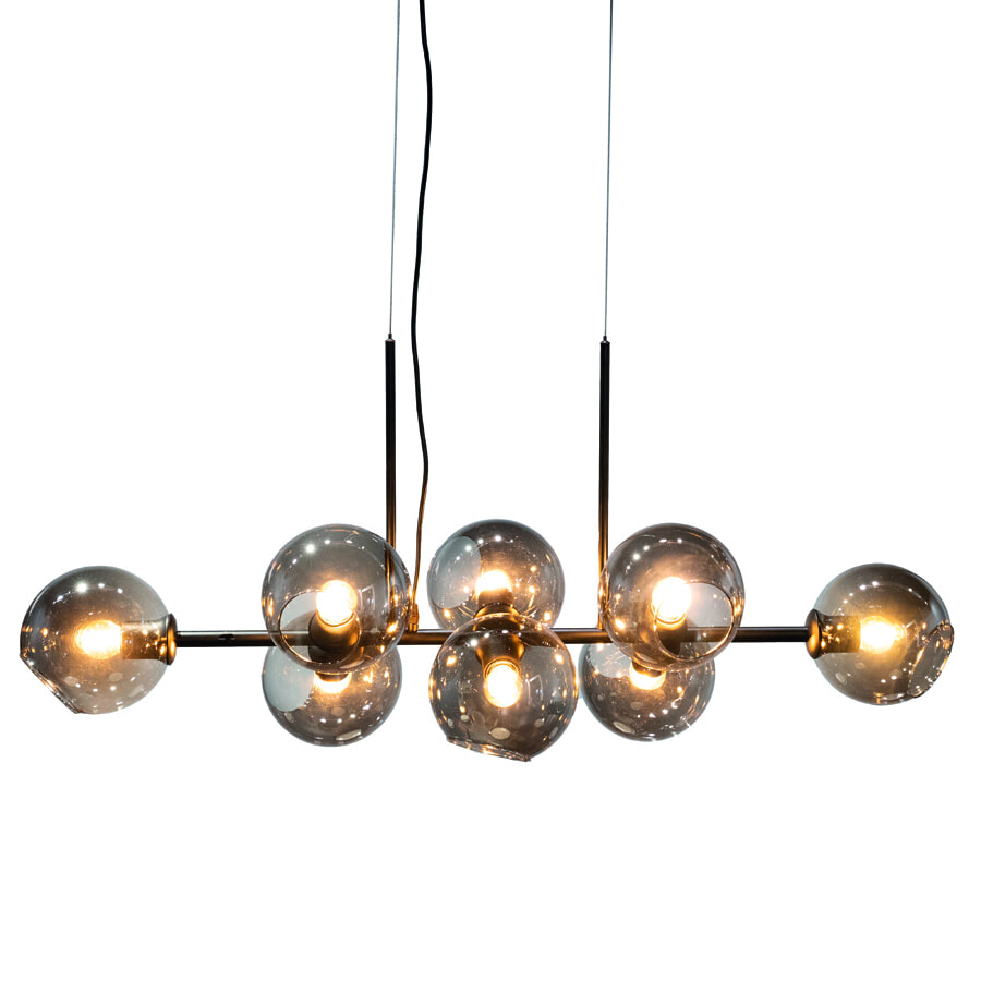 By-Boo Hanglamp 'Stellar' 8-lamps, kleur Zwart - Afbeelding 2