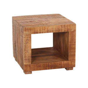 Artistiq Bijzettafel 'Aeden' Mangohout, 50 x 50cm