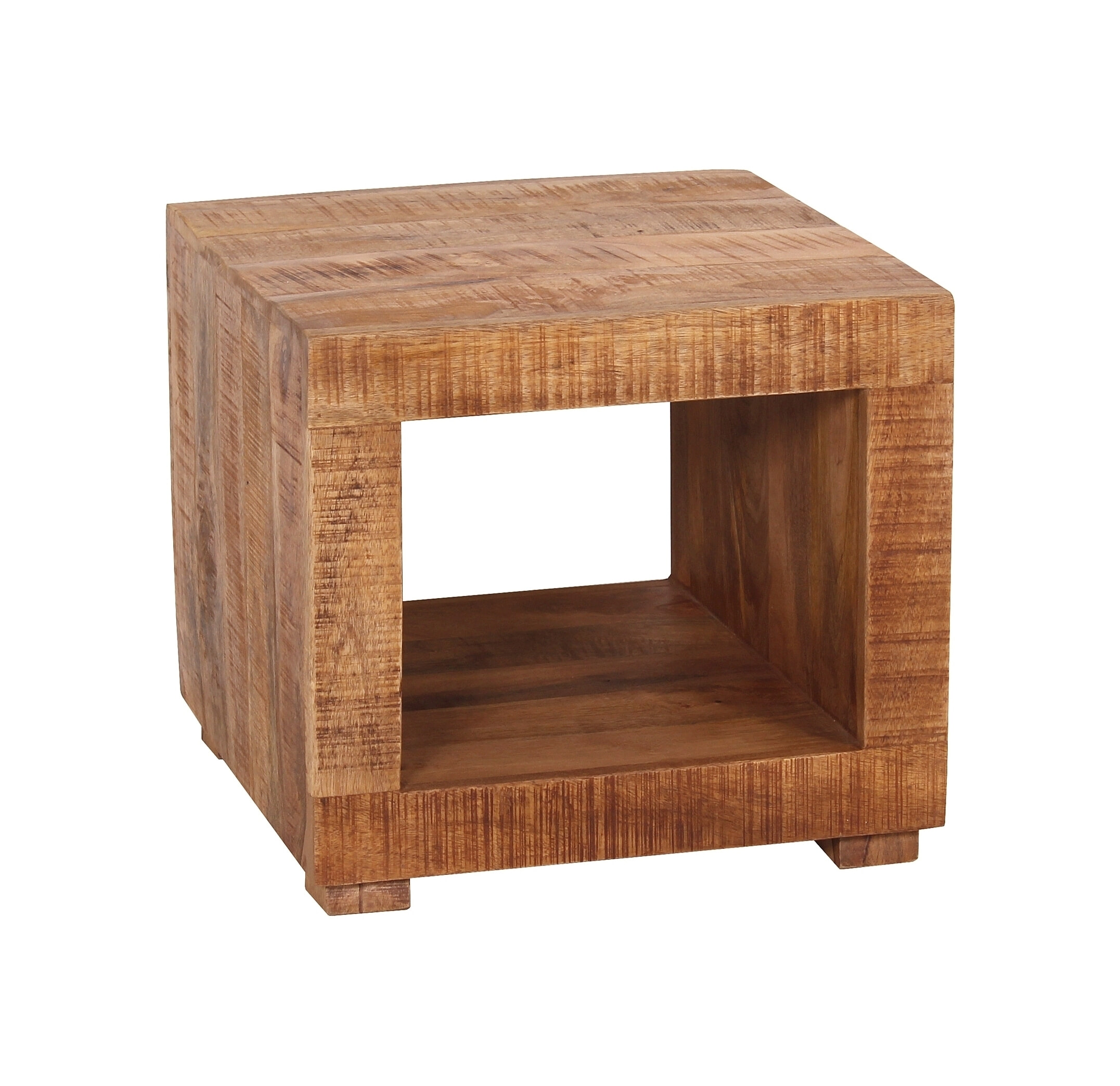 Artistiq Bijzettafel 'Aeden' Mangohout, 50 x 50cm