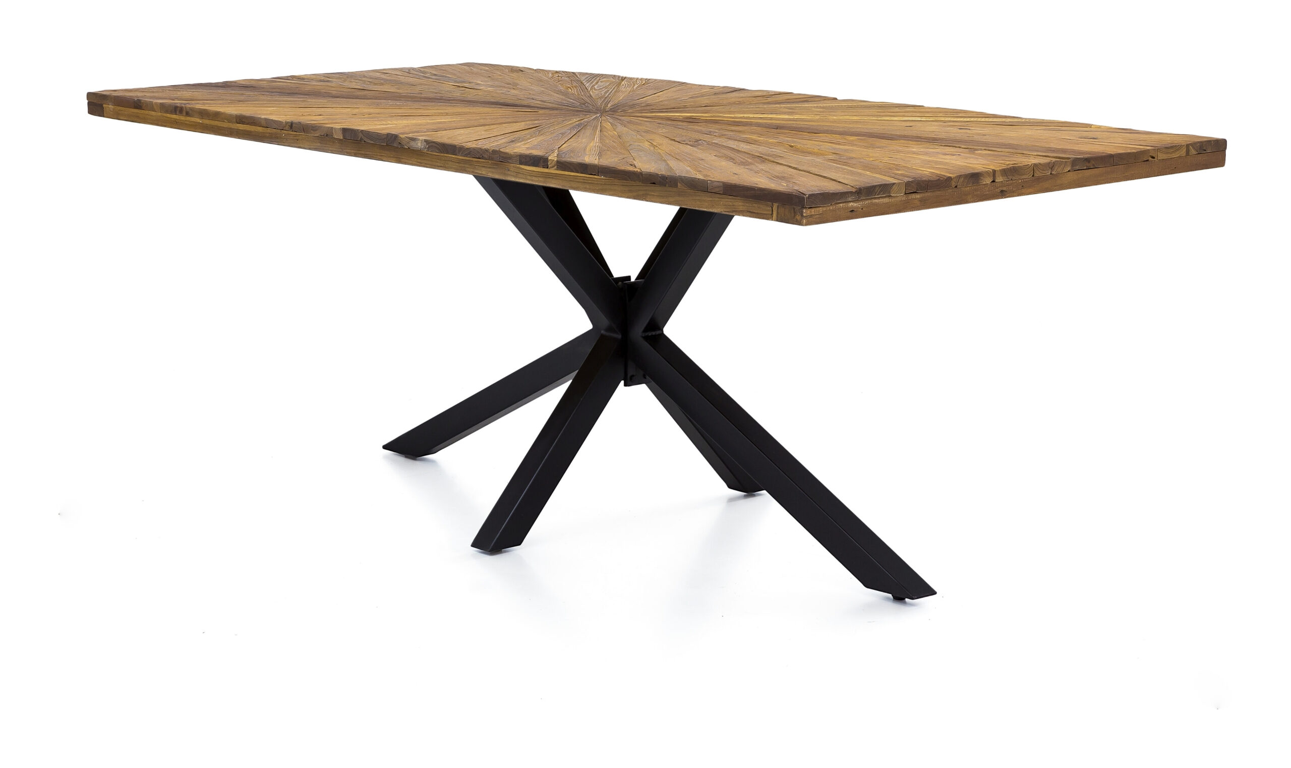 Artistiq Eettafel 'Latonja' Teakhout, 180 x 100cm, kleur Zwart - Afbeelding 4