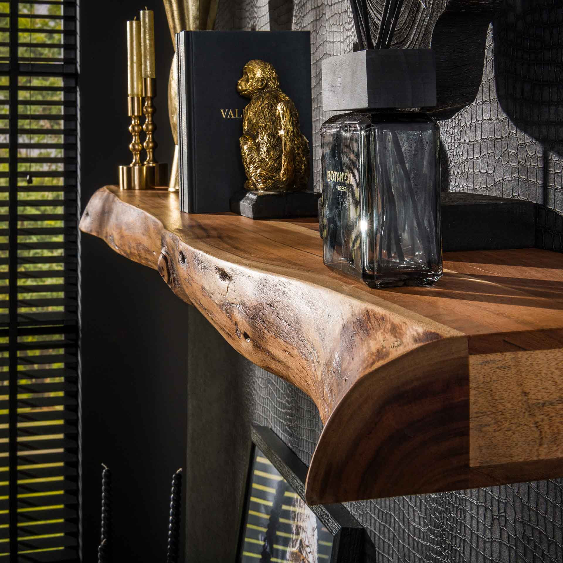 LifestyleFurn Wandplank 'Mac' Acaciahout, 150cm - Afbeelding 3