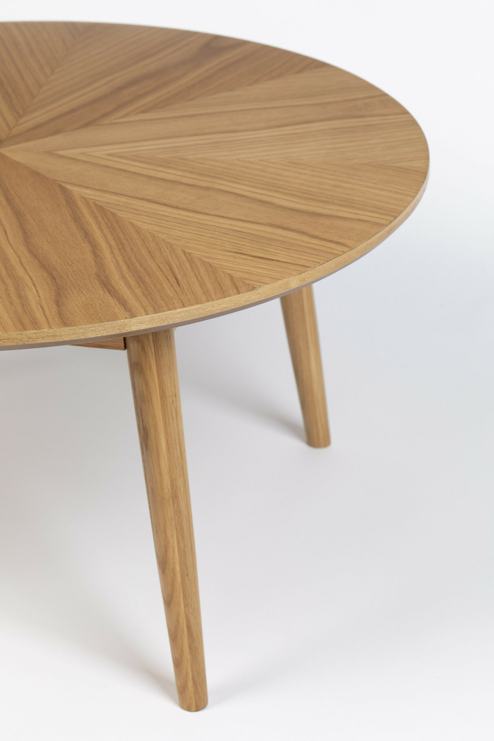 ZILT Ronde Salontafel 'Memo' Eikenhout, 80cm, kleur Naturel - Afbeelding 3