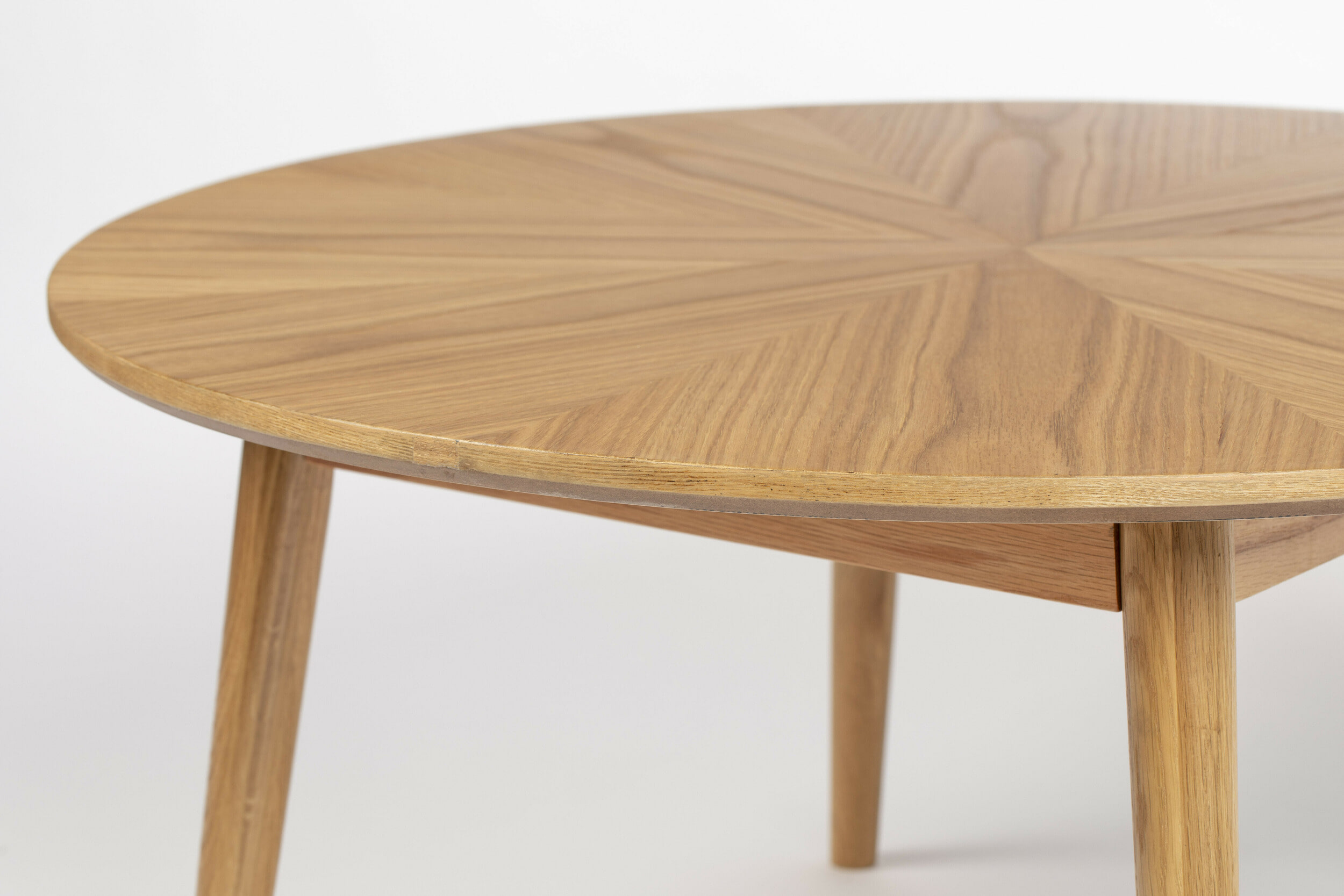 ZILT Ronde Salontafel 'Memo' Eikenhout, 80cm, kleur Naturel - Afbeelding 4