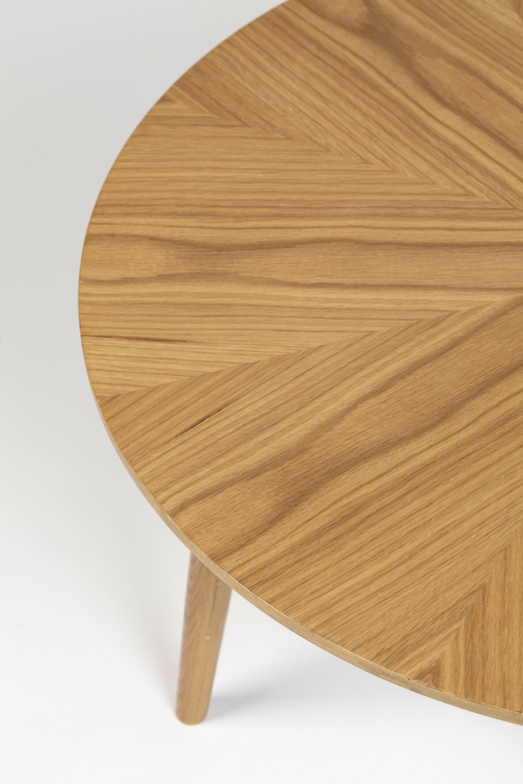 ZILT Ronde Salontafel 'Memo' Eikenhout, 80cm, kleur Naturel - Afbeelding 5