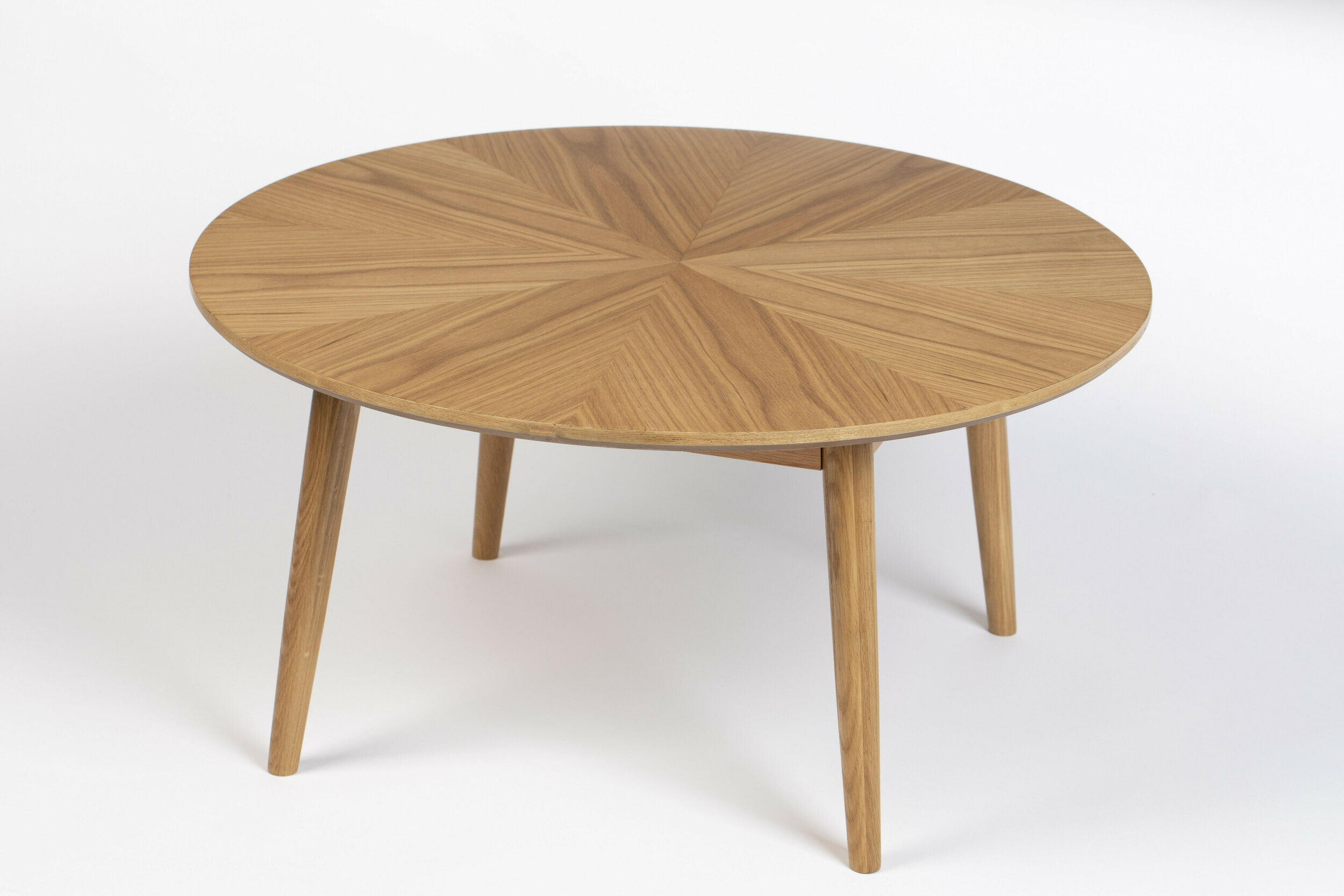 ZILT Ronde Salontafel 'Memo' Eikenhout, 80cm, kleur Naturel - Afbeelding 6