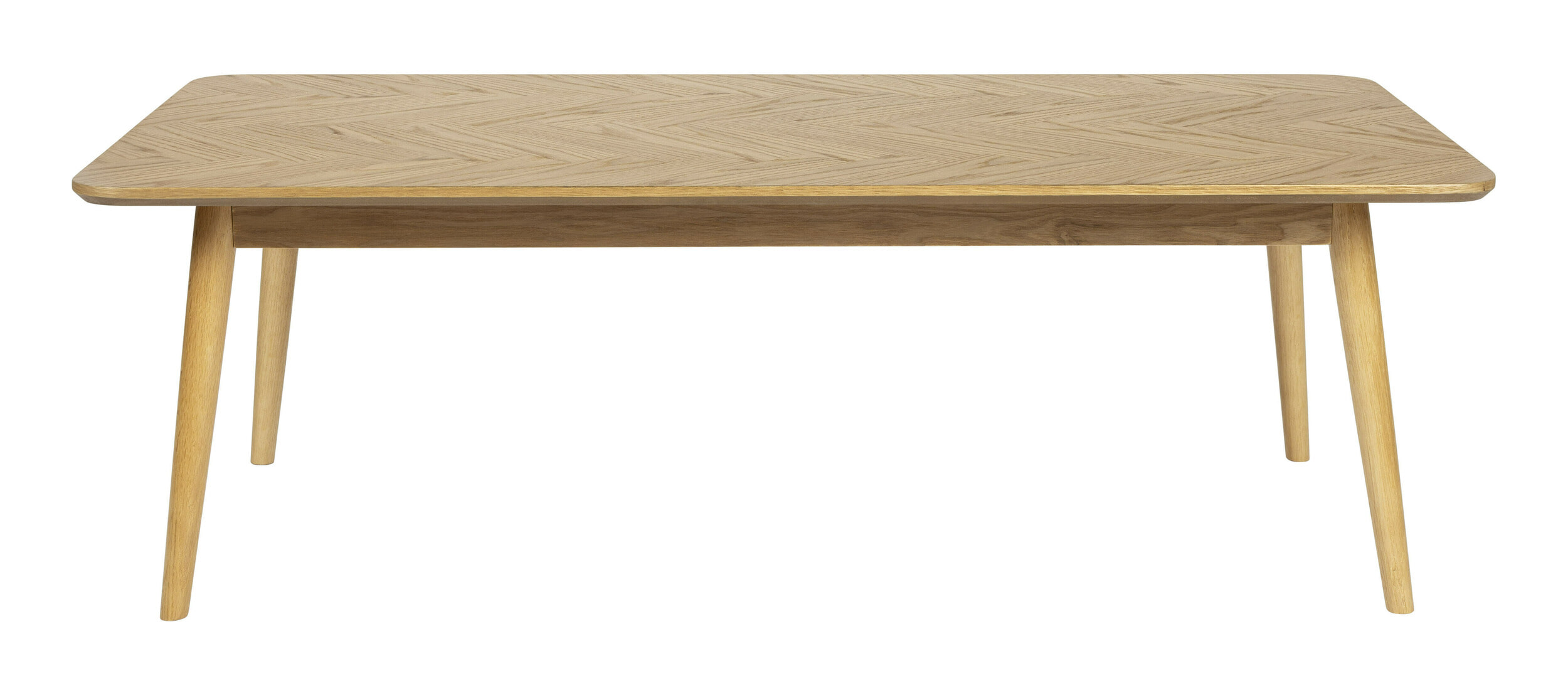 ZILT Salontafel 'Hany' Eikenhout Visgraat, 120 x 60cm, kleur Naturel - Afbeelding 2