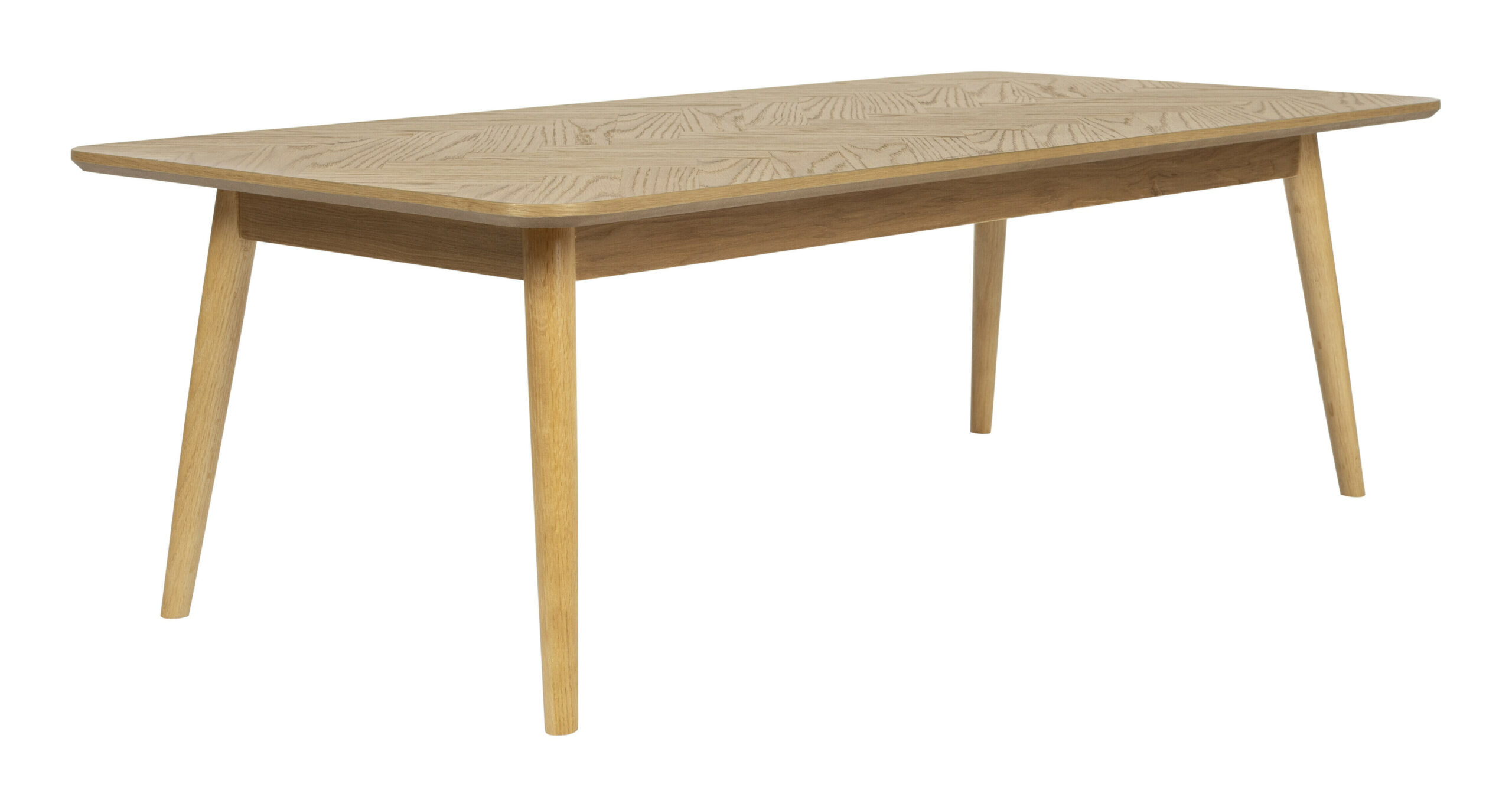 ZILT Salontafel 'Hany' Eikenhout Visgraat, 120 x 60cm, kleur Naturel - Afbeelding 3