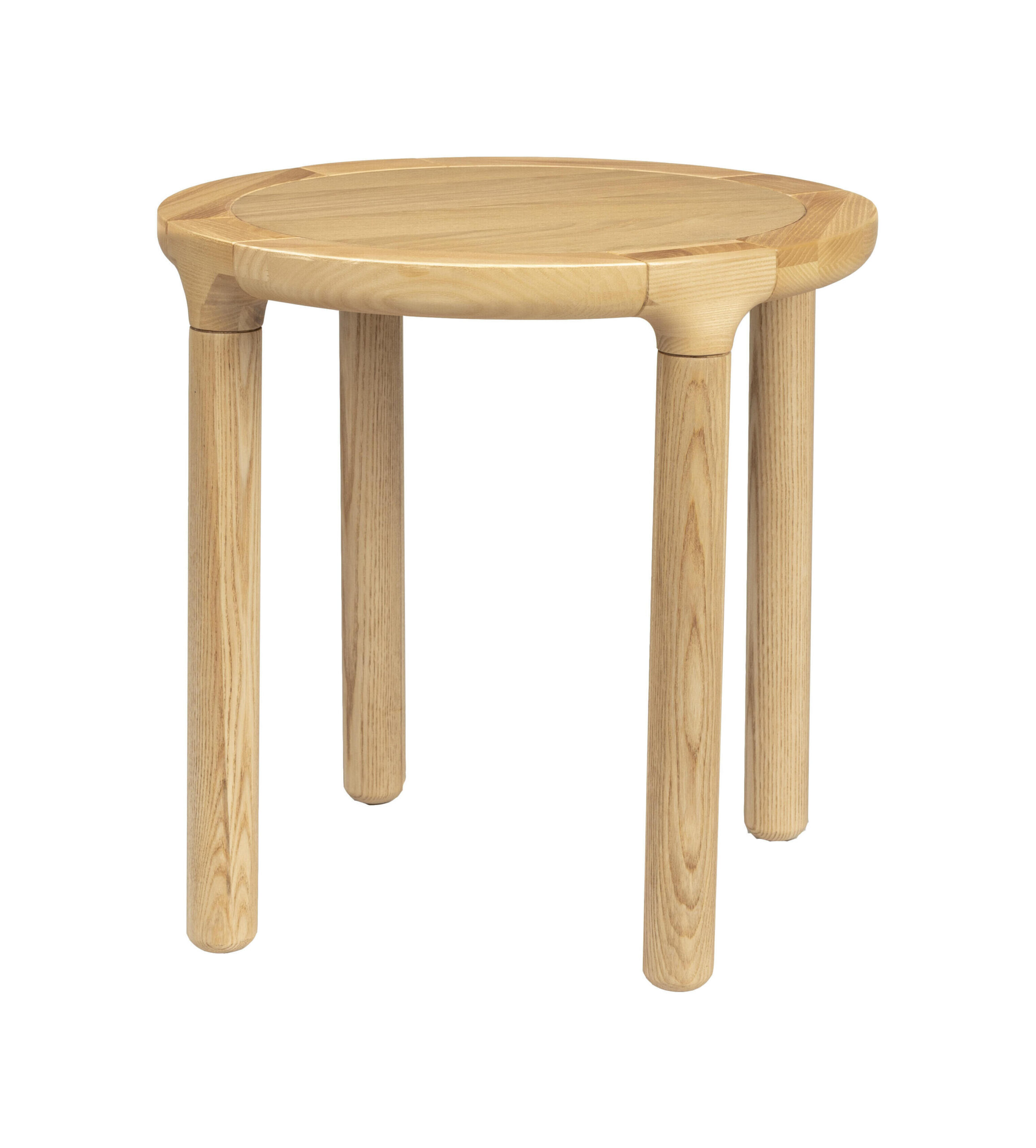 Zuiver Ronde Bijzettafel 'Storm' Eikenhout, 45cm, kleur Naturel