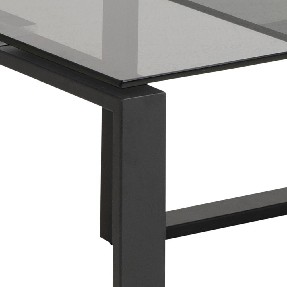 Bendt Salontafel 'Lone', Set van 2 stuks, Rookglas 115 x 69cm, kleur zwart - Afbeelding 4