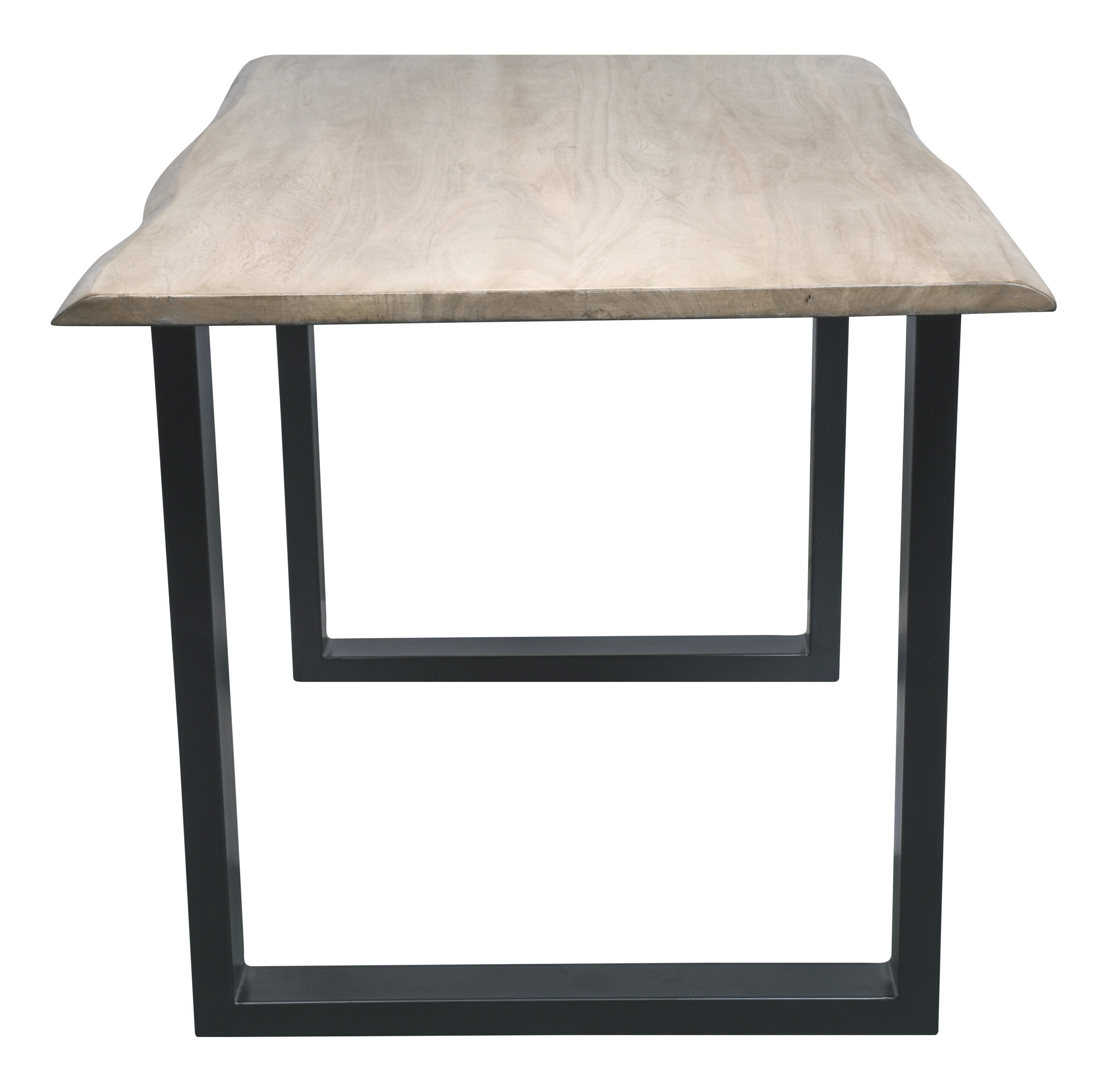 Artistiq Boomstam Eettafel 'Tinata' Acaciahout, 140 x 80cm, kleur Naturel - Afbeelding 6