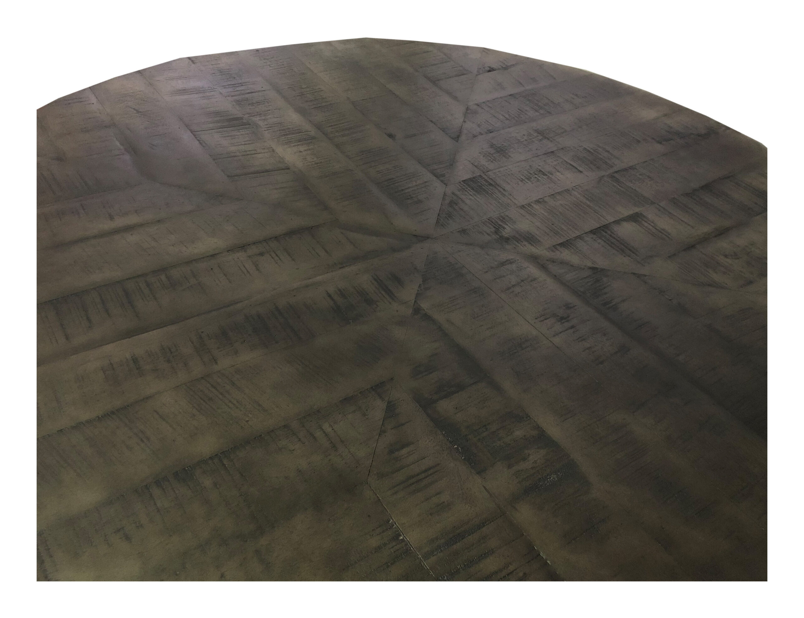 Artistiq Ronde Eettafel 'Lorence' Mangohout, 120cm, kleur Grijs - Afbeelding 4