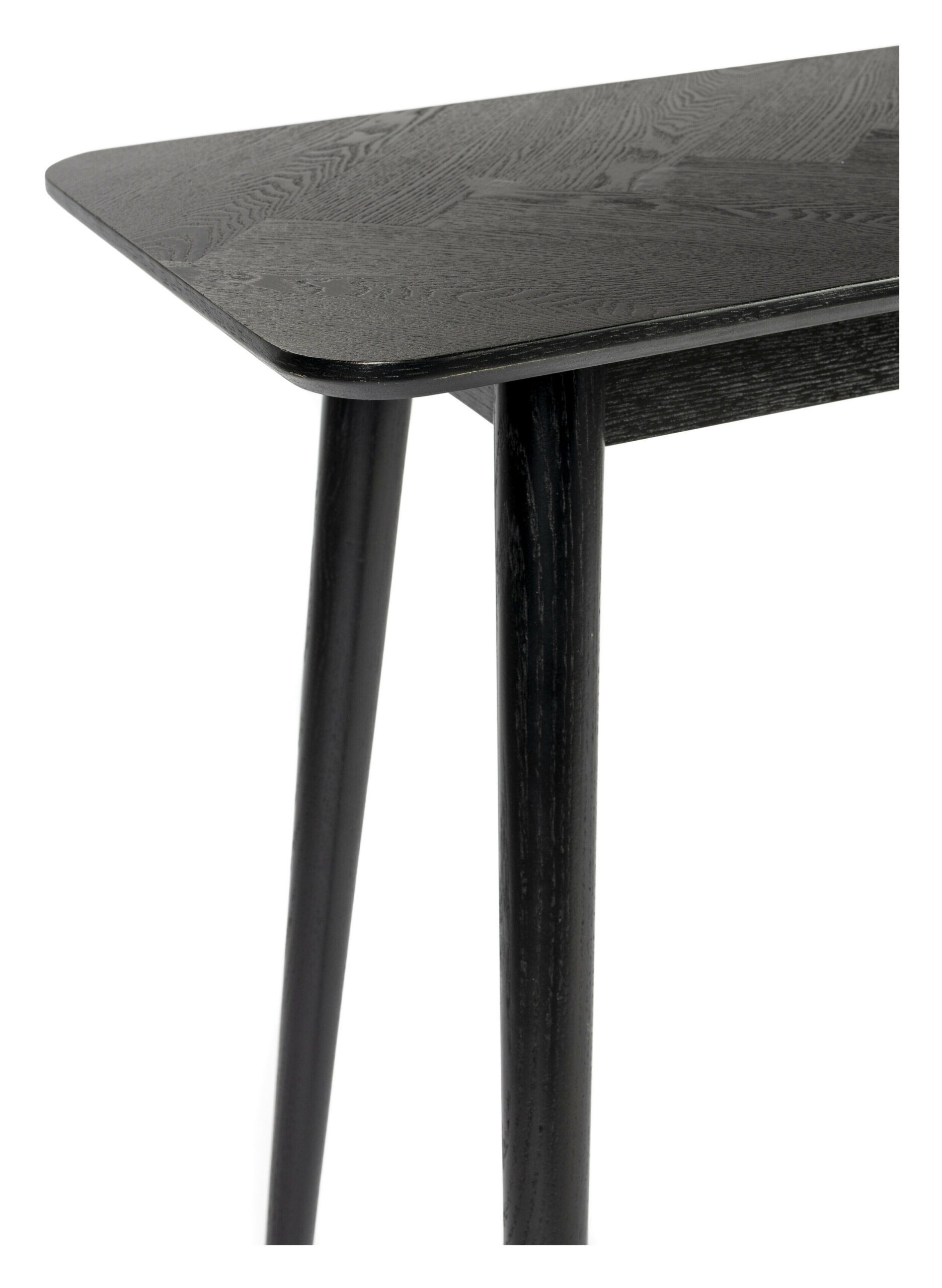 ZILT Sidetable 'Hany' Essenhout Visgraat, 120cm, kleur Zwart - Afbeelding 4