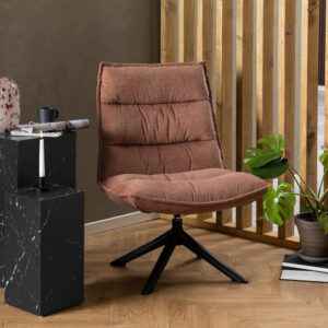 Bendt Draaifauteuil 'Ivy' Chenille, kleur Bruin