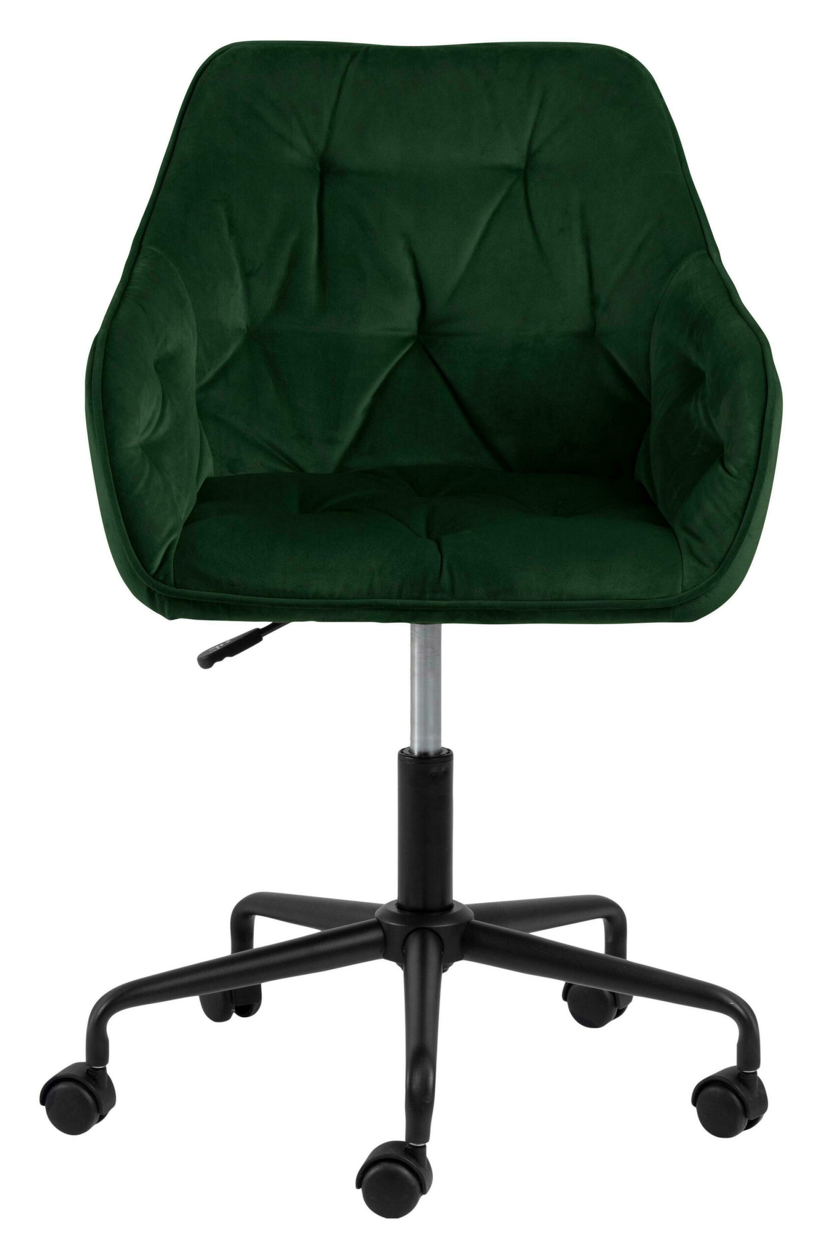 Bendt Bureaustoel 'Loren' Velvet, kleur Forest Green - Afbeelding 2