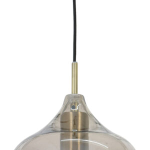 Light & Living Hanglamp 'Rakel' kleur Antiek Brons / Smoke, Ø20cm