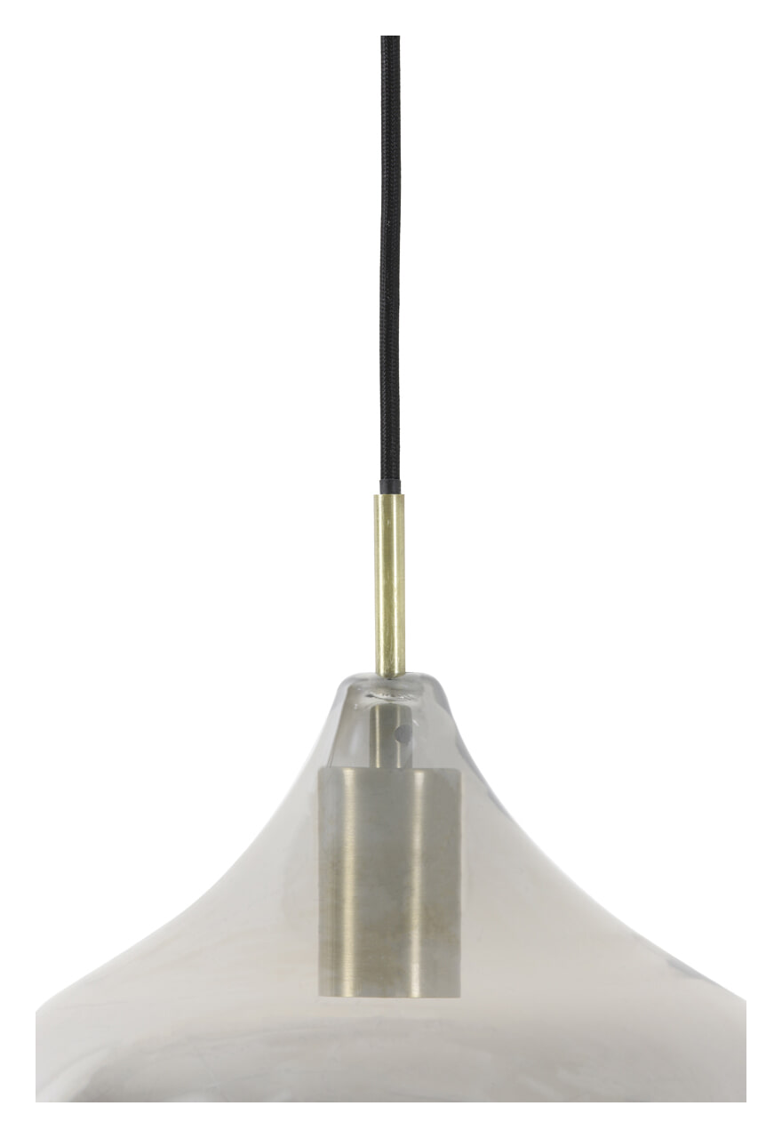 Light & Living Hanglamp 'Rakel' 27cm, antiek brons+smoke - Afbeelding 3