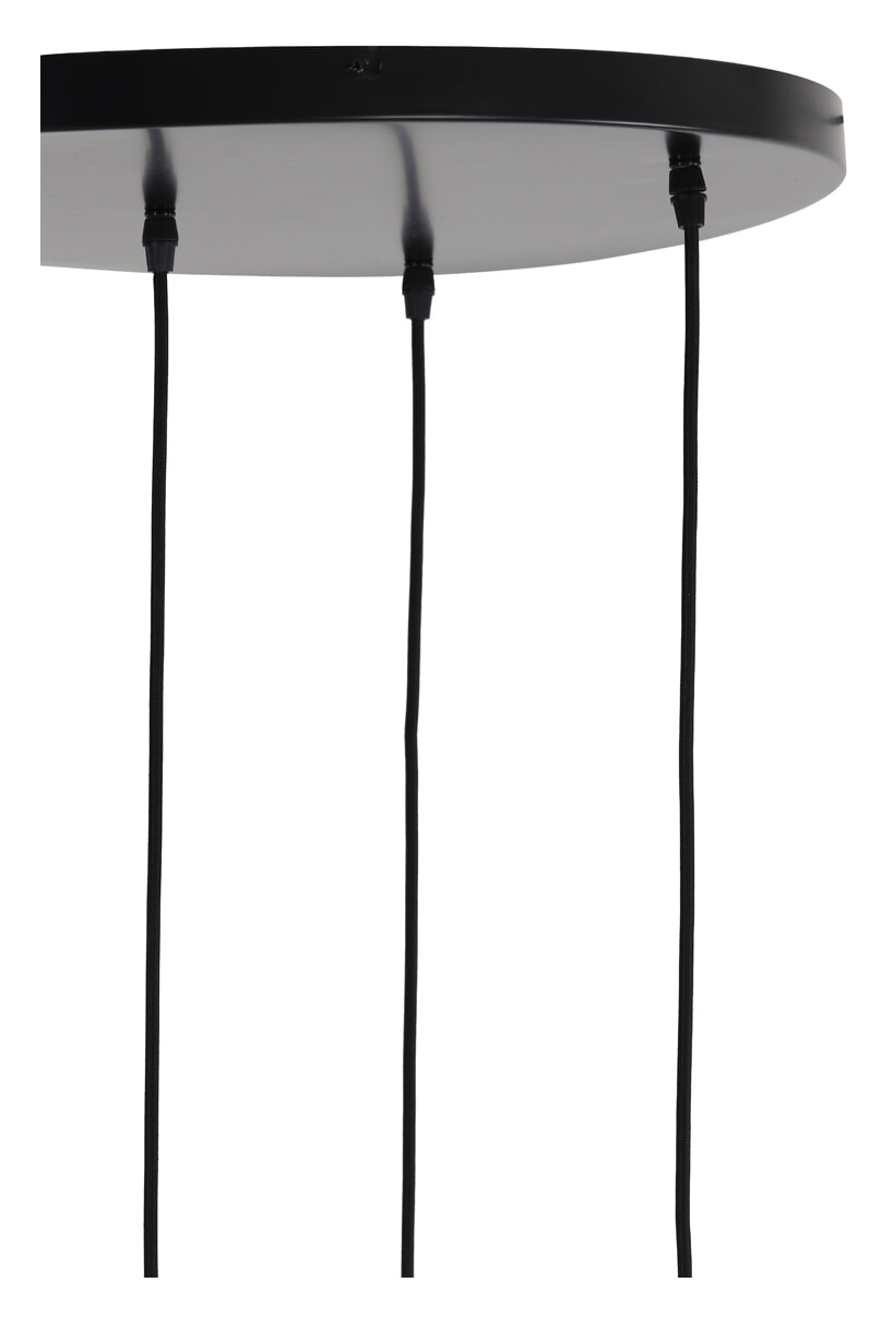 Light & Living Hanglamp 'Lekar' 5-Lamps, kleur Antiek Brons/Smoke - Afbeelding 7