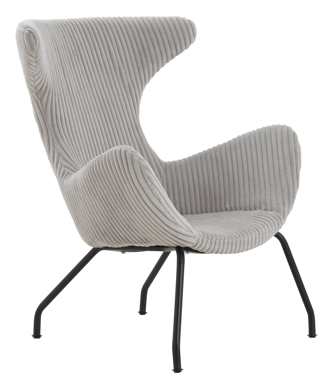 Artistiq Fauteuil 'Ariel' Rib, kleur grijs - Afbeelding 2