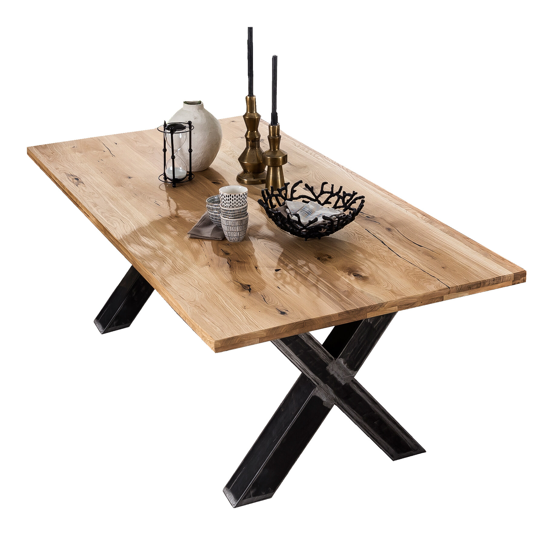 Artistiq Eettafel 'Jermiah' Eiken, 240 x 100cm - Afbeelding 2