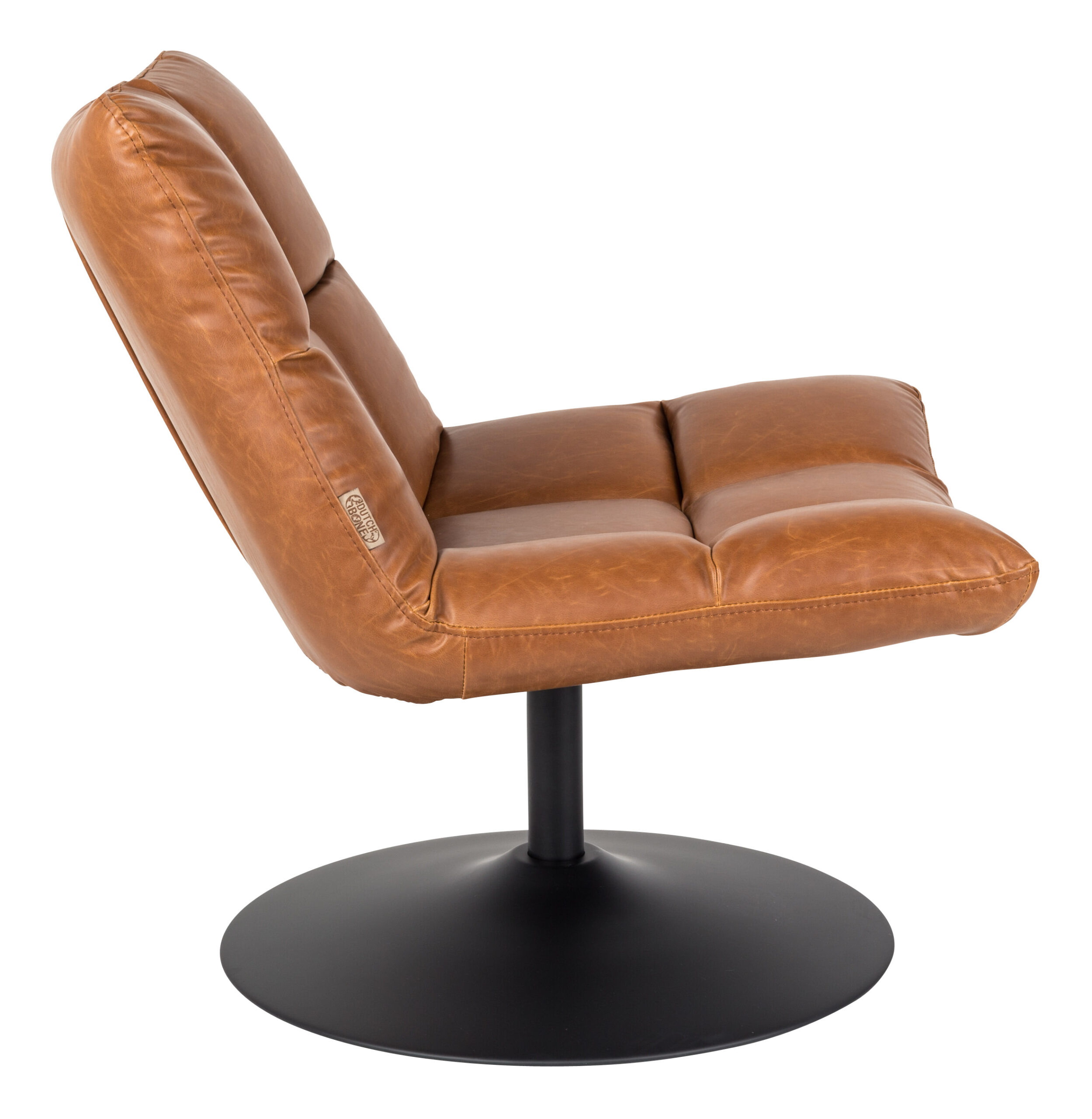 Dutchbone Fauteuil 'Bar' PU, kleur Vintage Bruin - Afbeelding 3