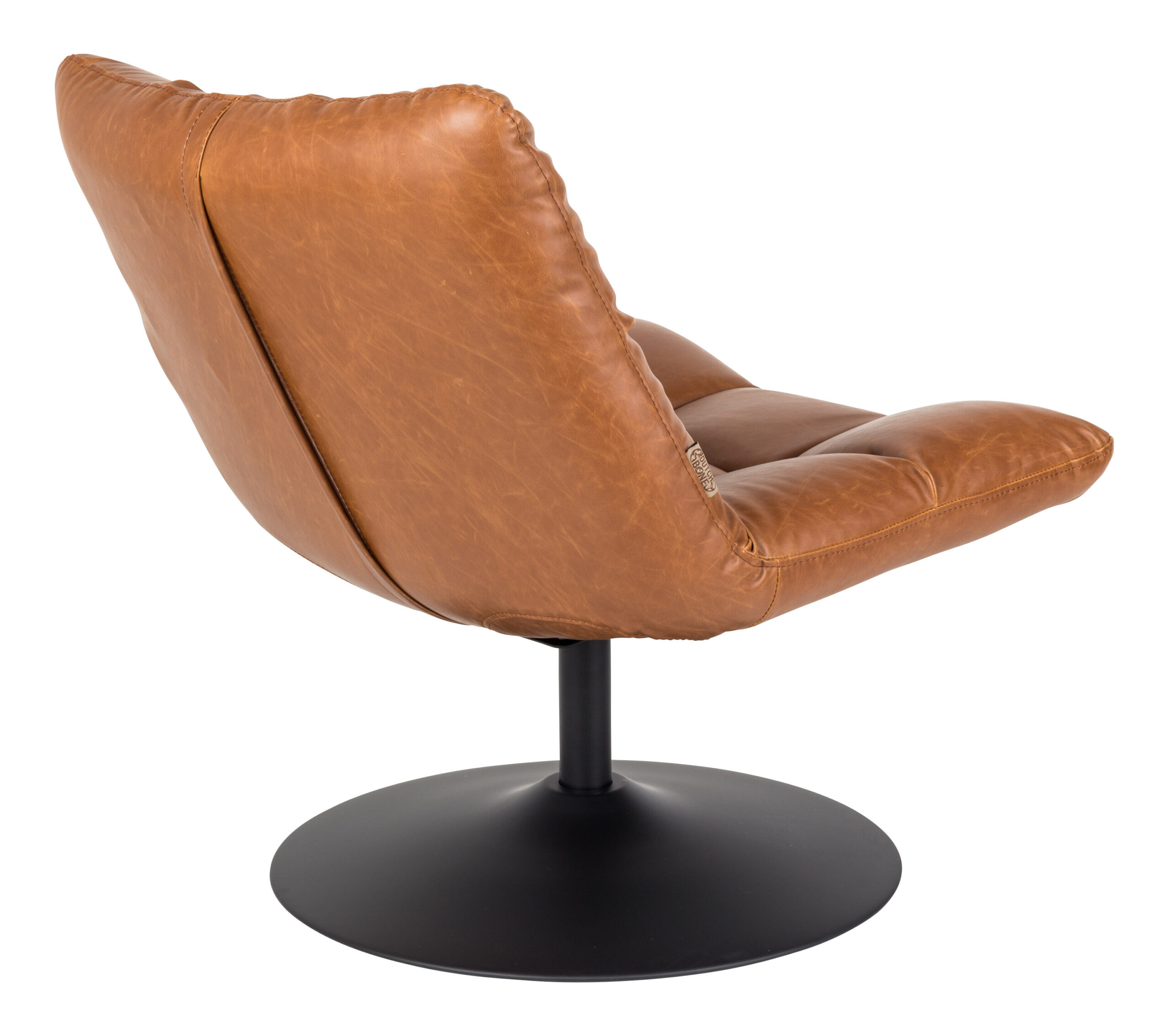 Dutchbone Fauteuil 'Bar' PU, kleur Vintage Bruin - Afbeelding 5