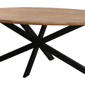 Livingfurn Ovale Eettafel 'Jesper' Mangohout, 210 x 110cm