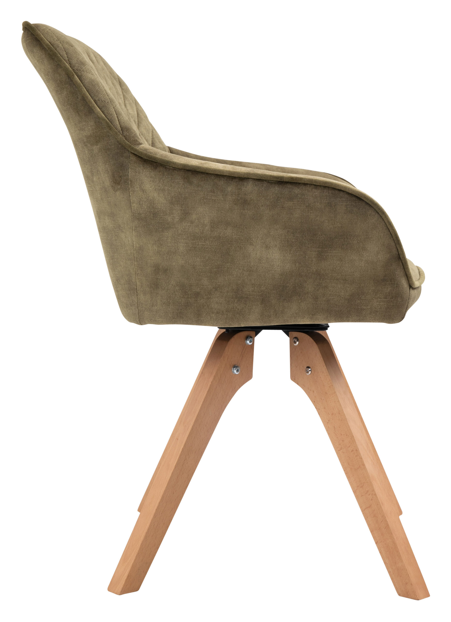 Artistiq Eetkamerstoel 'Mercur' Velvet, kleur groen - Afbeelding 2