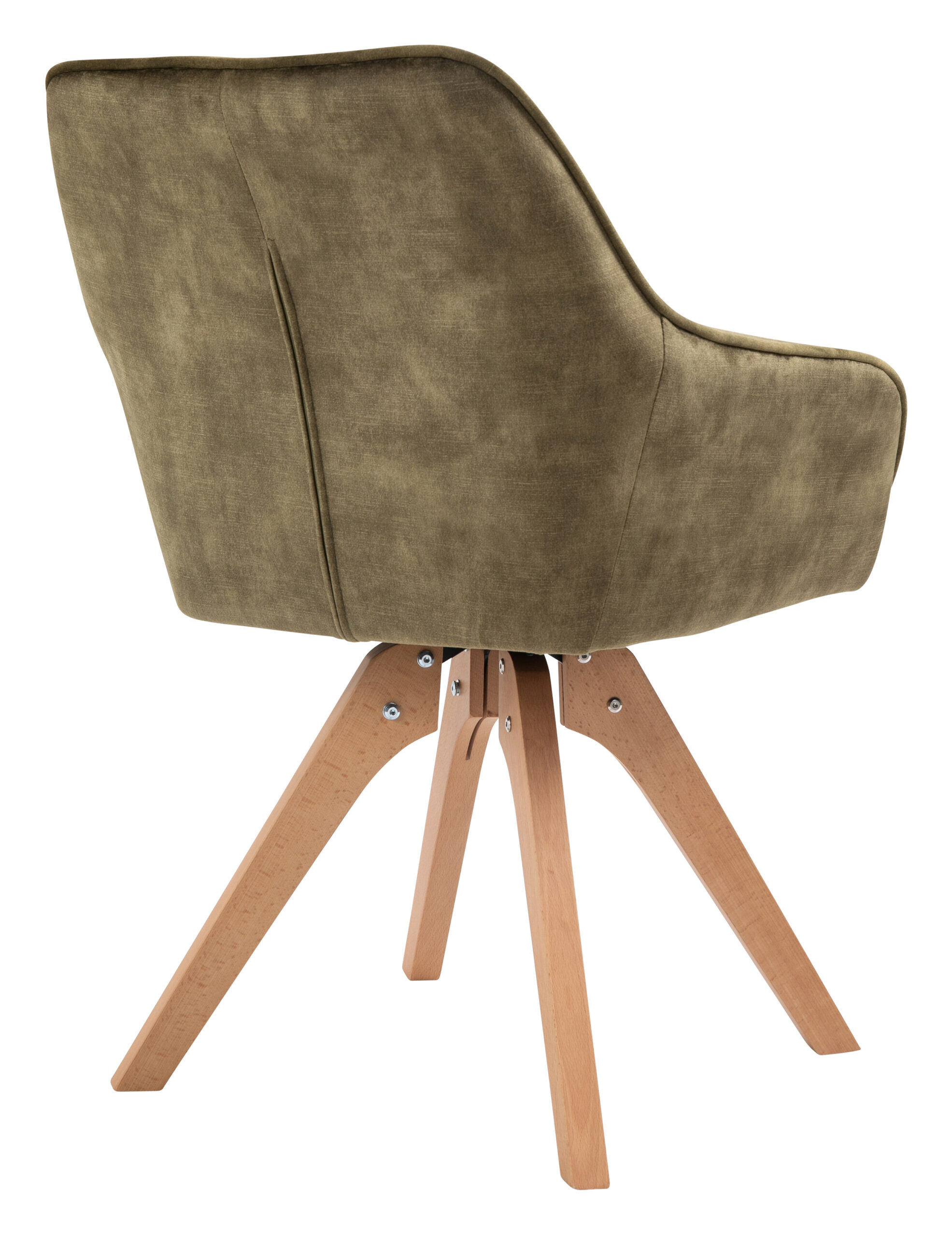 Artistiq Eetkamerstoel 'Mercur' Velvet, kleur groen - Afbeelding 3