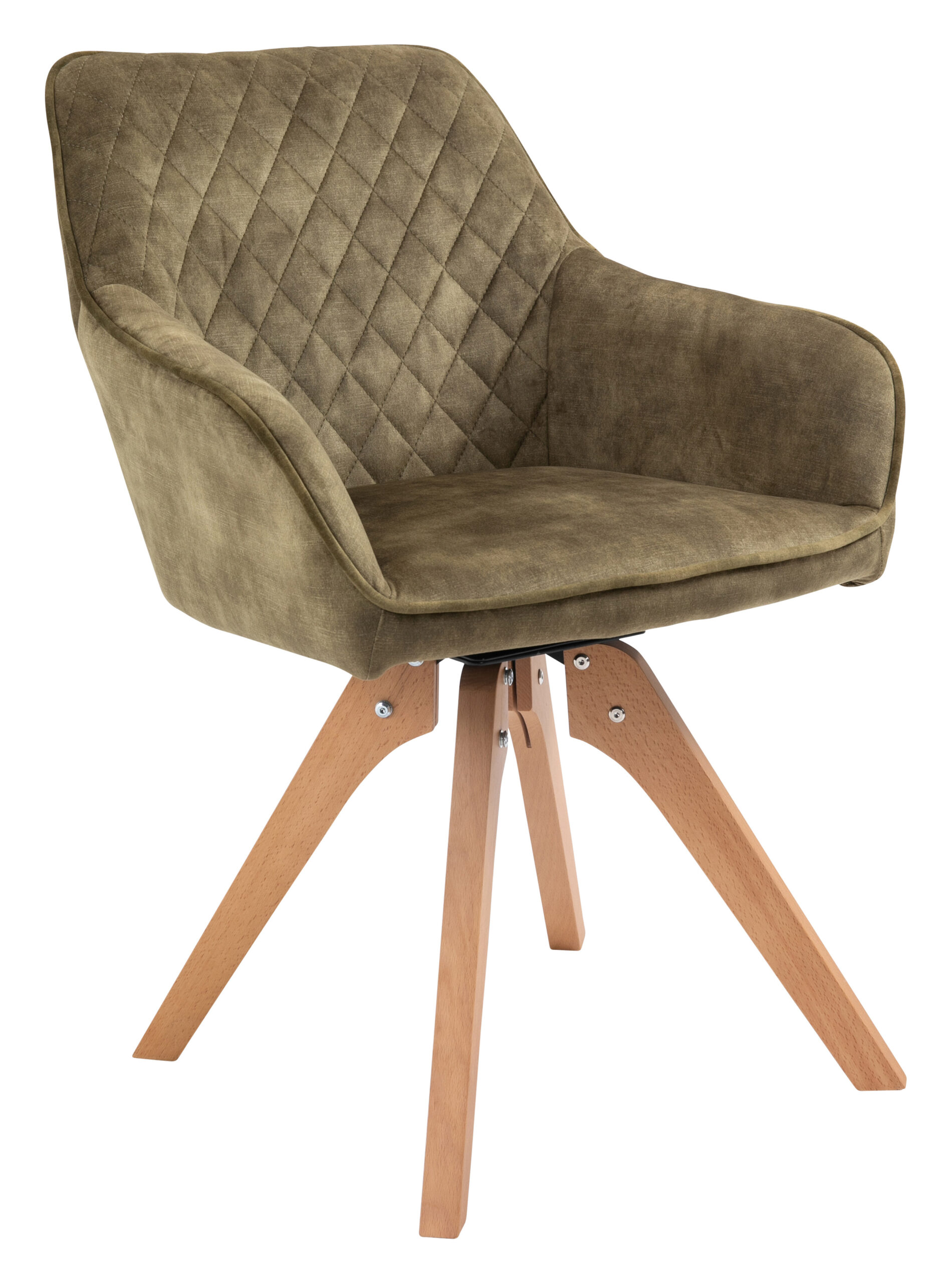 Artistiq Eetkamerstoel 'Mercur' Velvet, kleur groen - Afbeelding 5