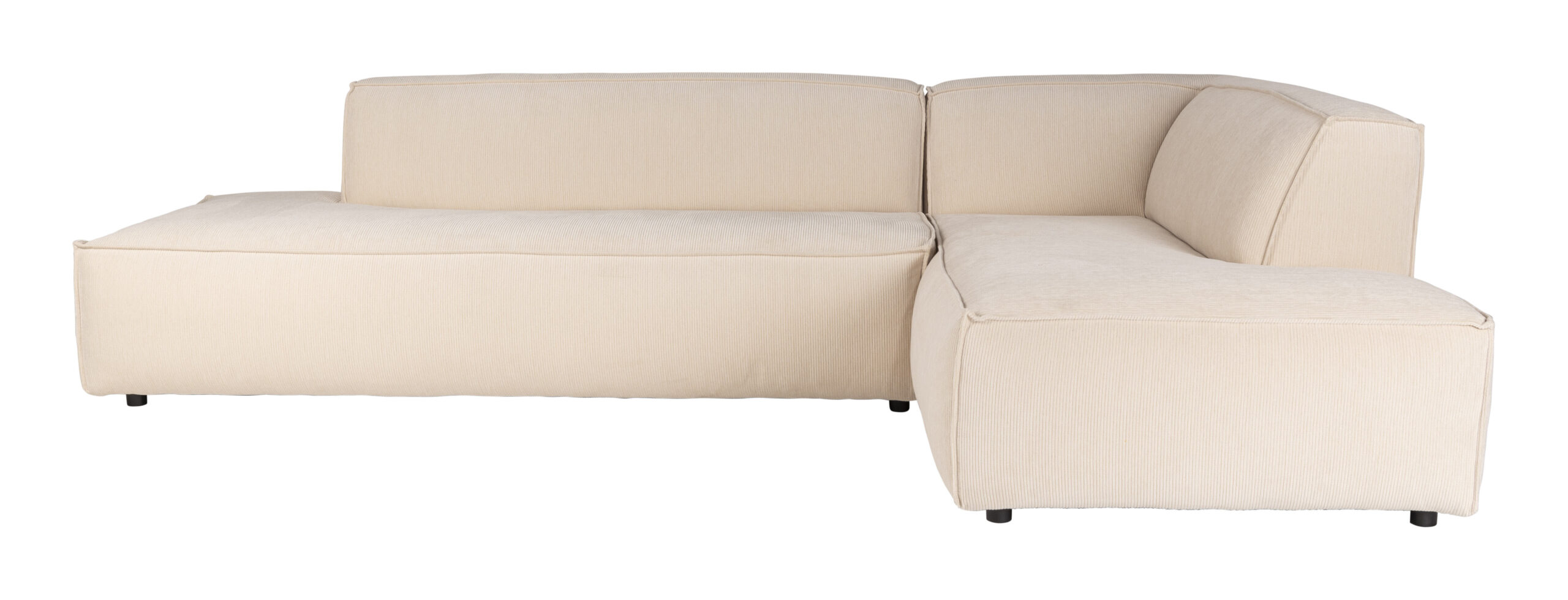 Zuiver Loungebank 'Fat Freddy' Rechts, Rib, kleur Naturel