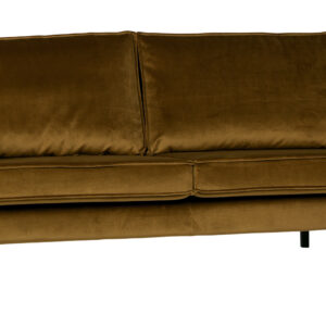 WOOOD Bank 'Rodeo' 2,5 zits, Velvet, kleur Honey (geel)