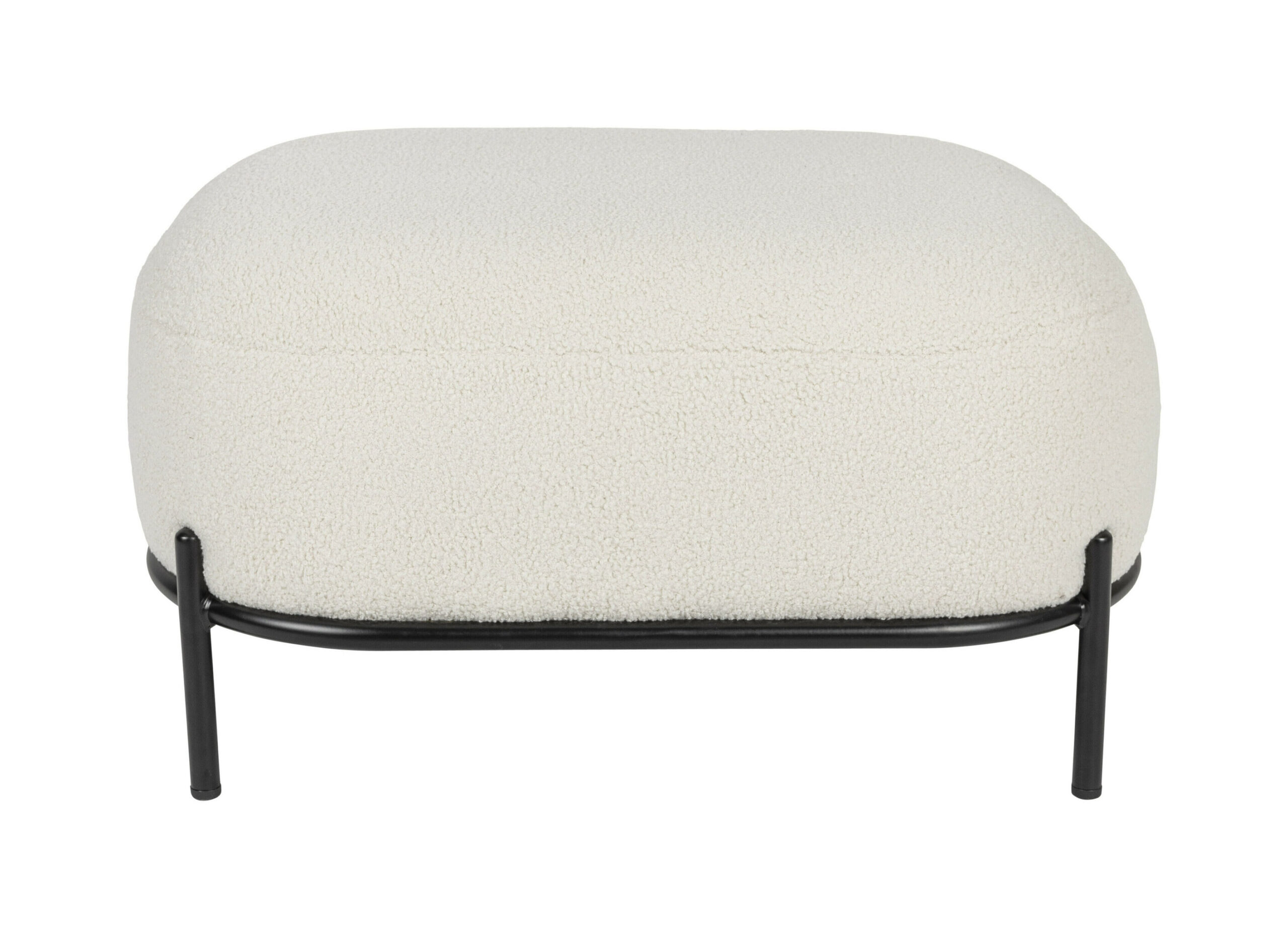 ZILT Hocker 'Brandan' Teddy, kleur Ivory