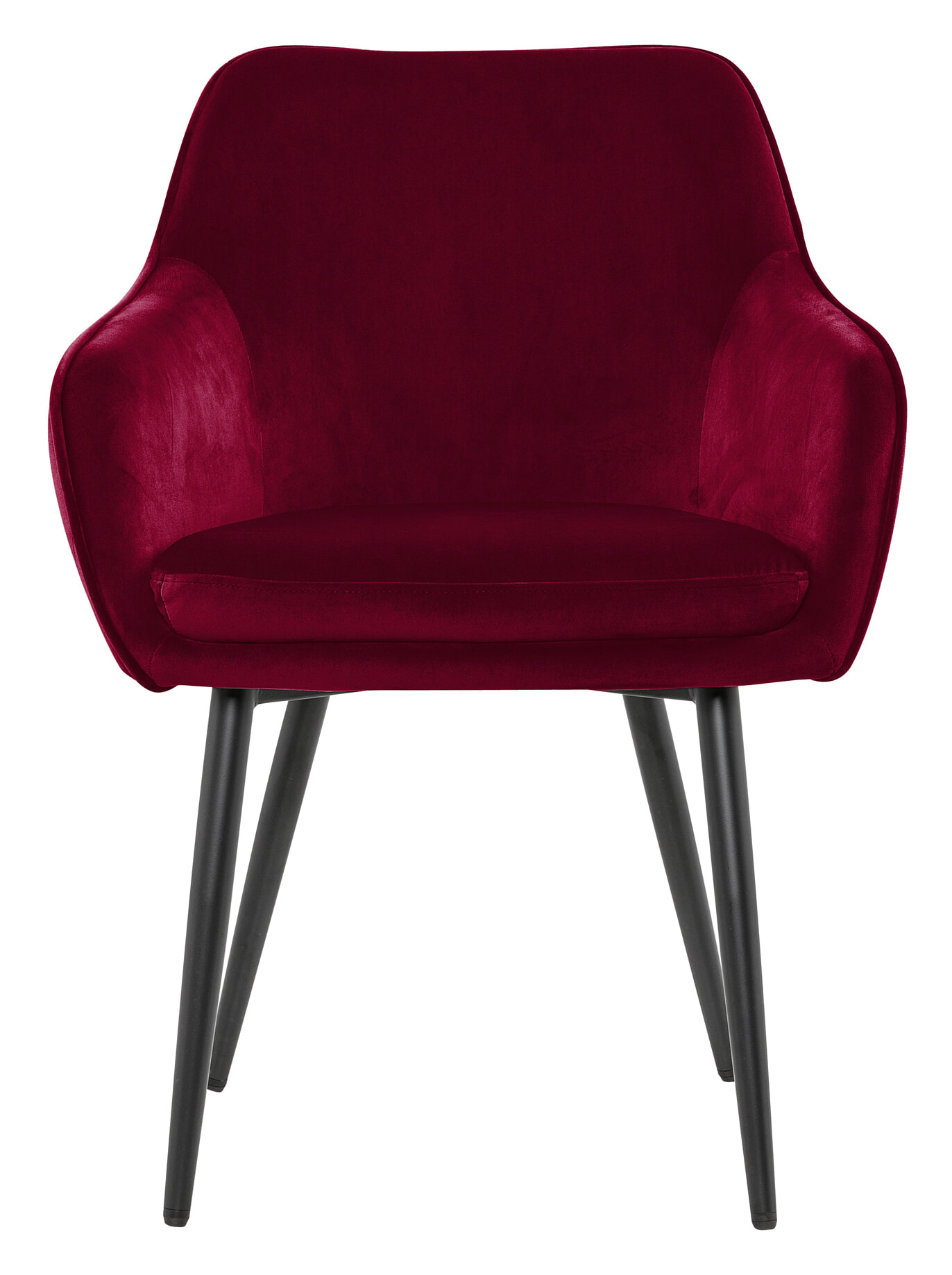 Artistiq Eetkamerstoel 'Juna' Velvet, kleur rood - Afbeelding 2