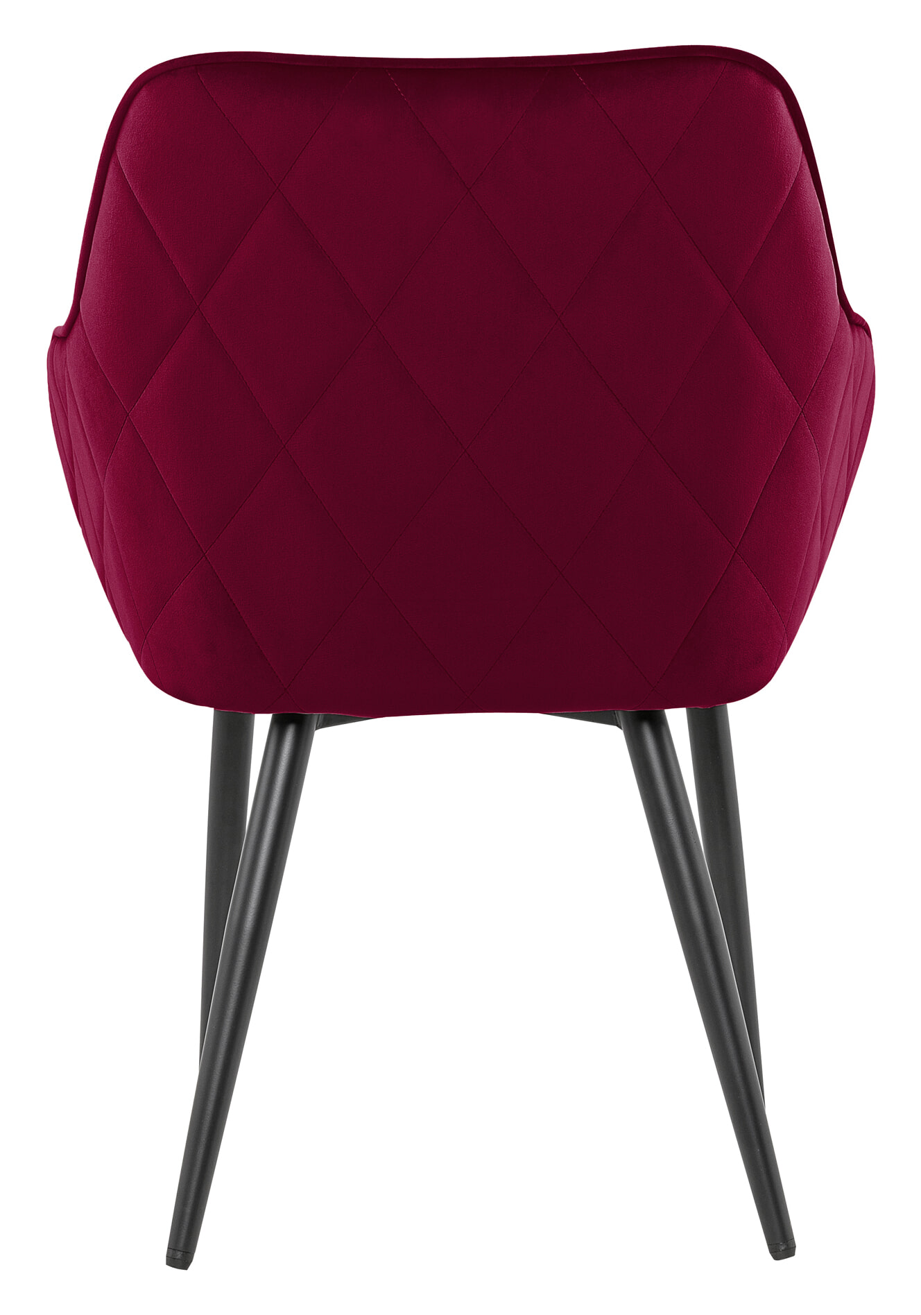 Artistiq Eetkamerstoel 'Juna' Velvet, kleur rood - Afbeelding 4