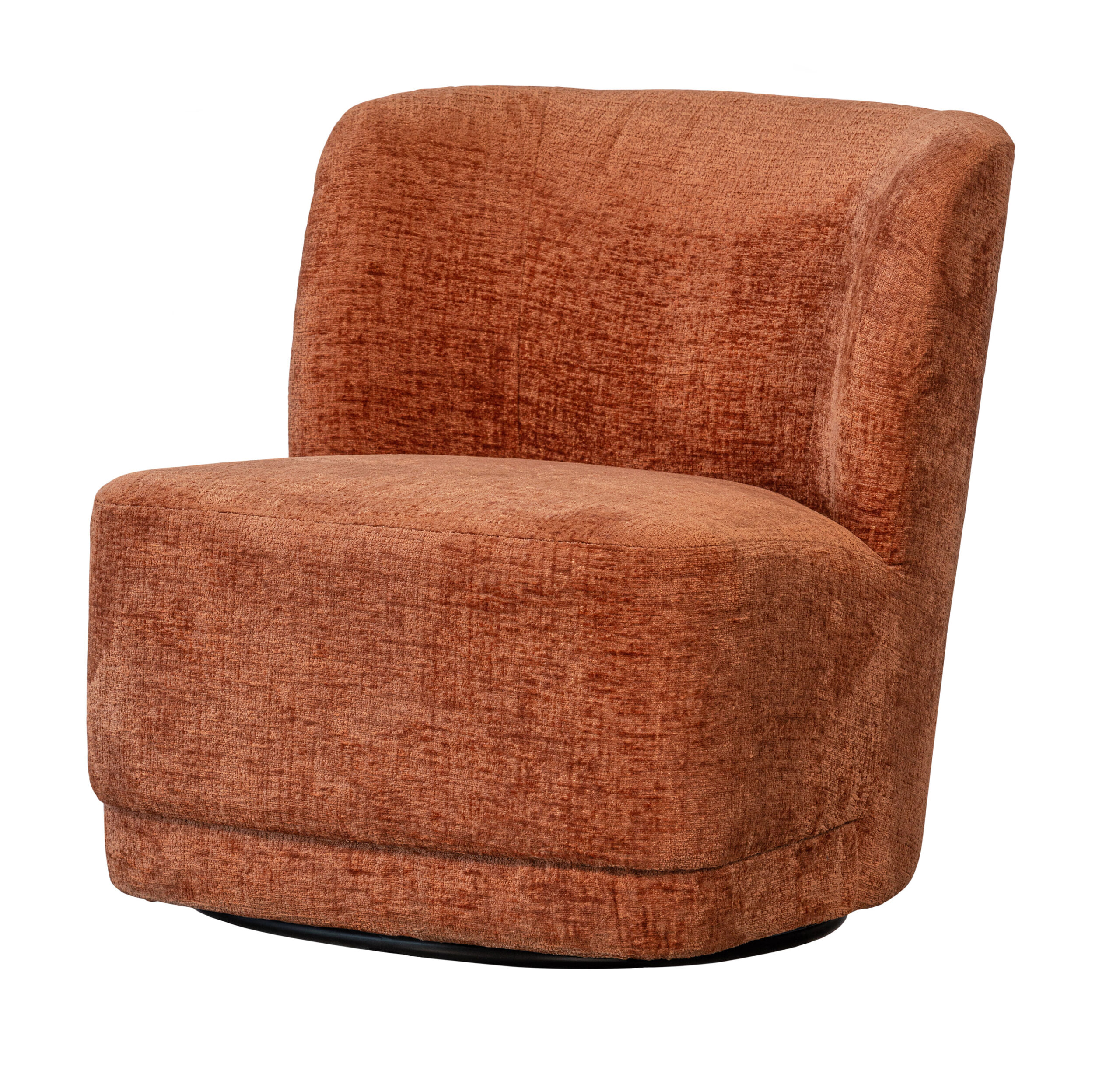 WOOOD Draaifauteuil 'Atty' Structure Velvet, kleur Blossom - Afbeelding 2