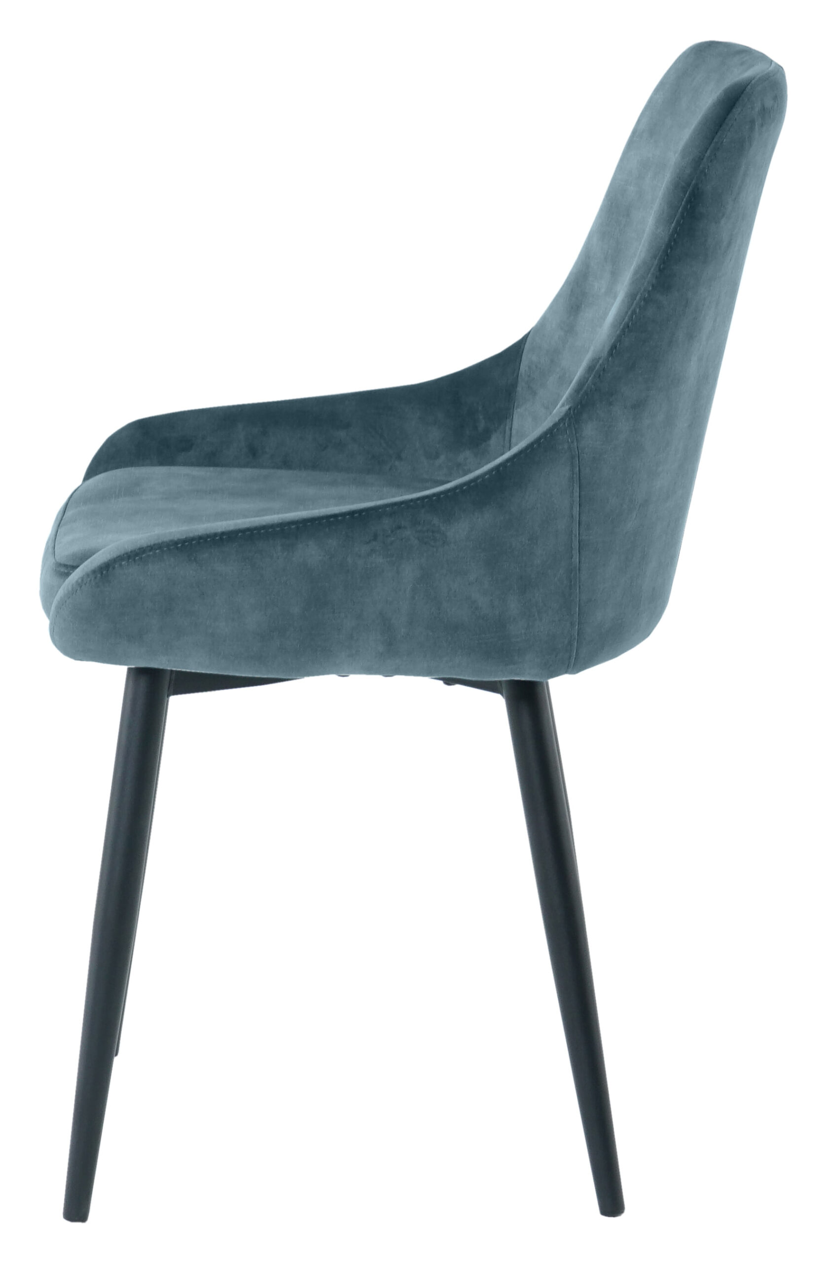 Artistiq Eetkamerstoel 'Kofi' Velvet, kleur blauw - Afbeelding 3