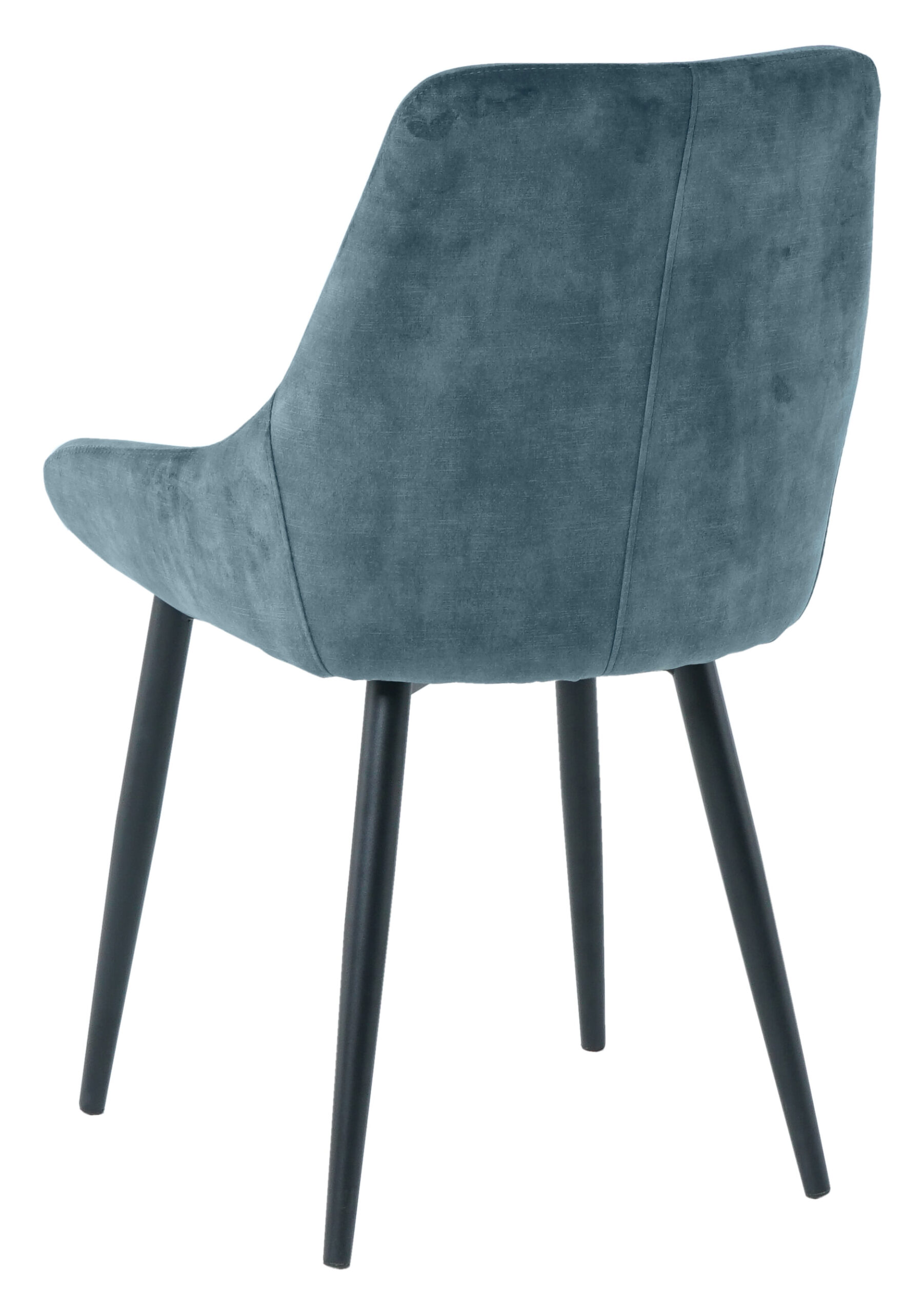 Artistiq Eetkamerstoel 'Kofi' Velvet, kleur blauw - Afbeelding 4