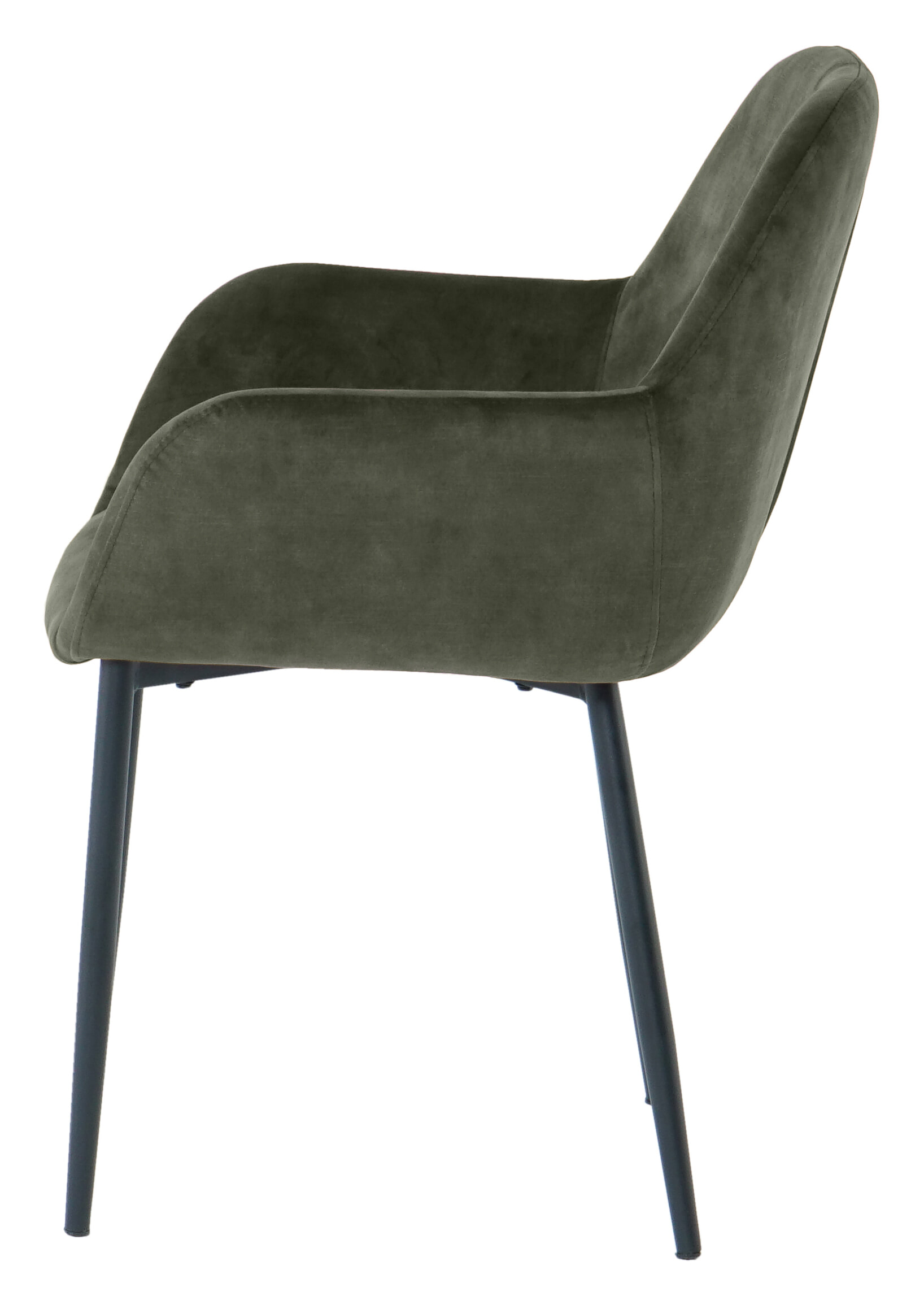 Artistiq Eetkamerstoel 'Linna' Velvet, kleur groen - Afbeelding 3