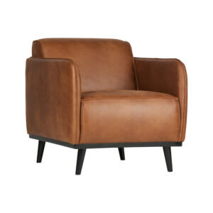WOOOD Fauteuil 'Statement' kleur Cognac