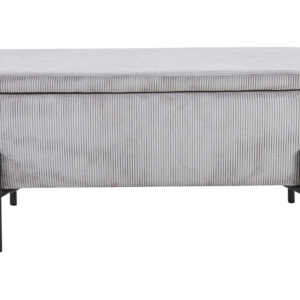 Artistiq Bankje 'Arissa' 110cm, kleur lichtgrijs