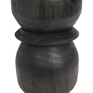 WOOOD Krukje 'Bikkel', kleur Zwart, Ø28cm