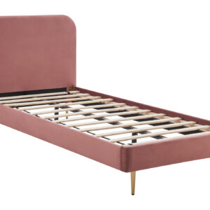 Artistiq Bed 'Federico' Velvet, 90 x 200cm, kleur roze