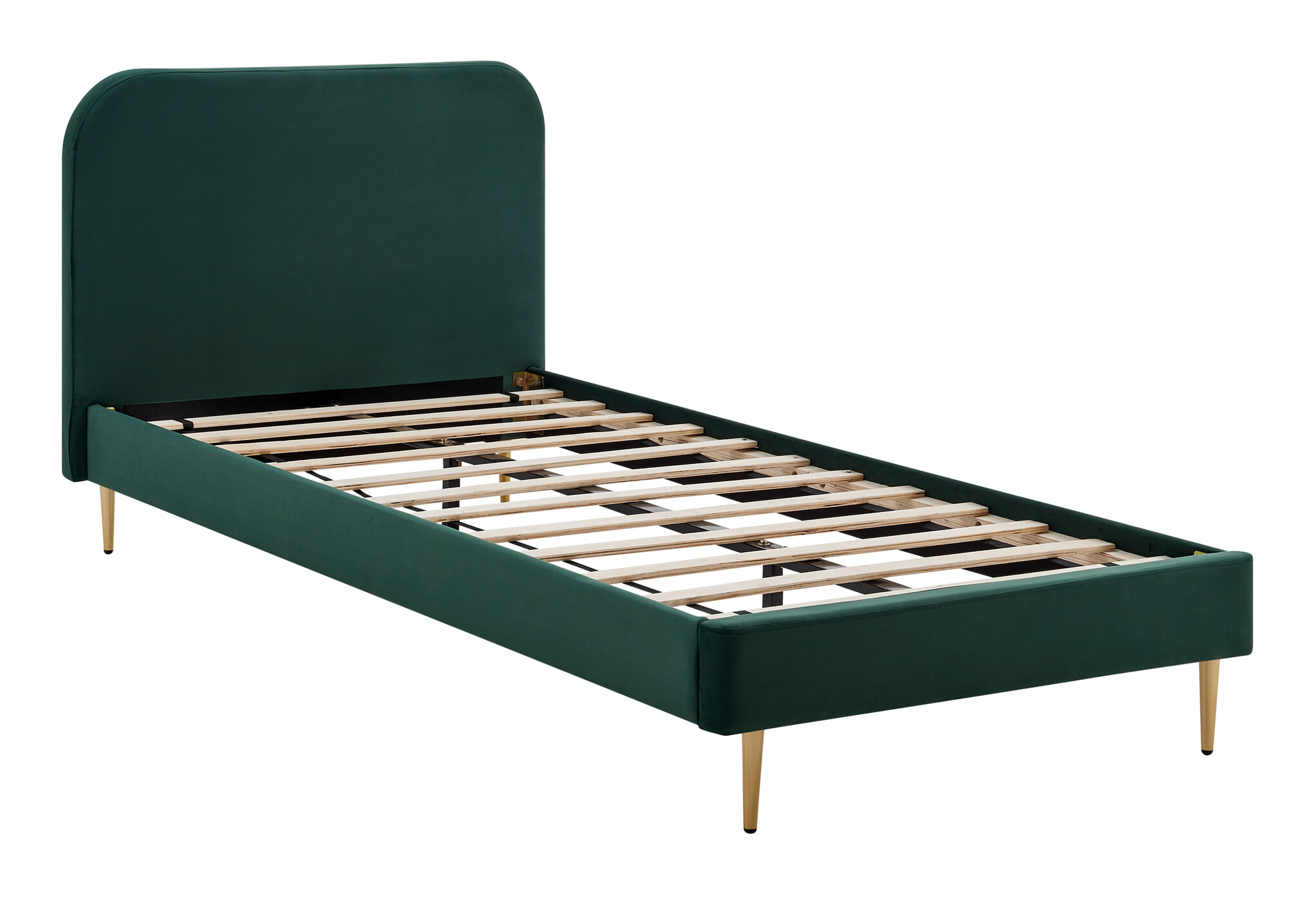 Artistiq Bed 'Federico' Velvet, 90 x 200cm, kleur groen