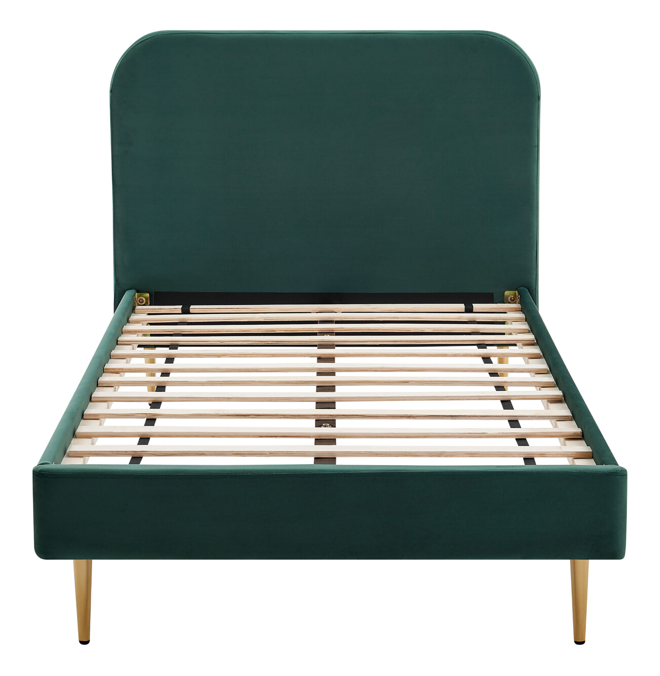 Artistiq Bed 'Federico' Velvet, 90 x 200cm, kleur groen - Afbeelding 3