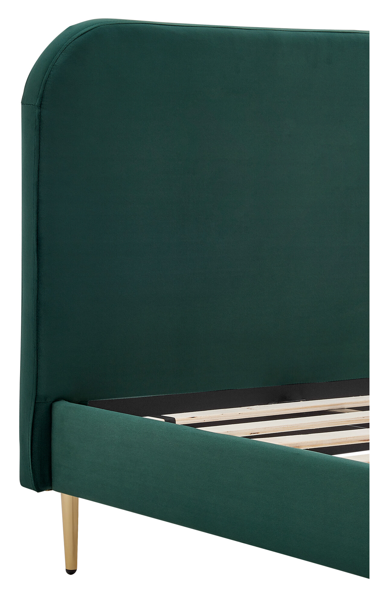 Artistiq Bed 'Federico' Velvet, 90 x 200cm, kleur groen - Afbeelding 4
