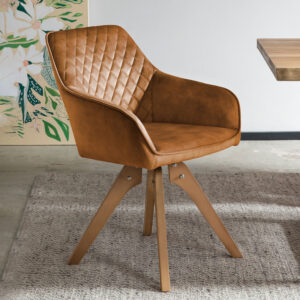 Artistiq Eetkamerstoel 'Mercur' Velvet, kleur goud