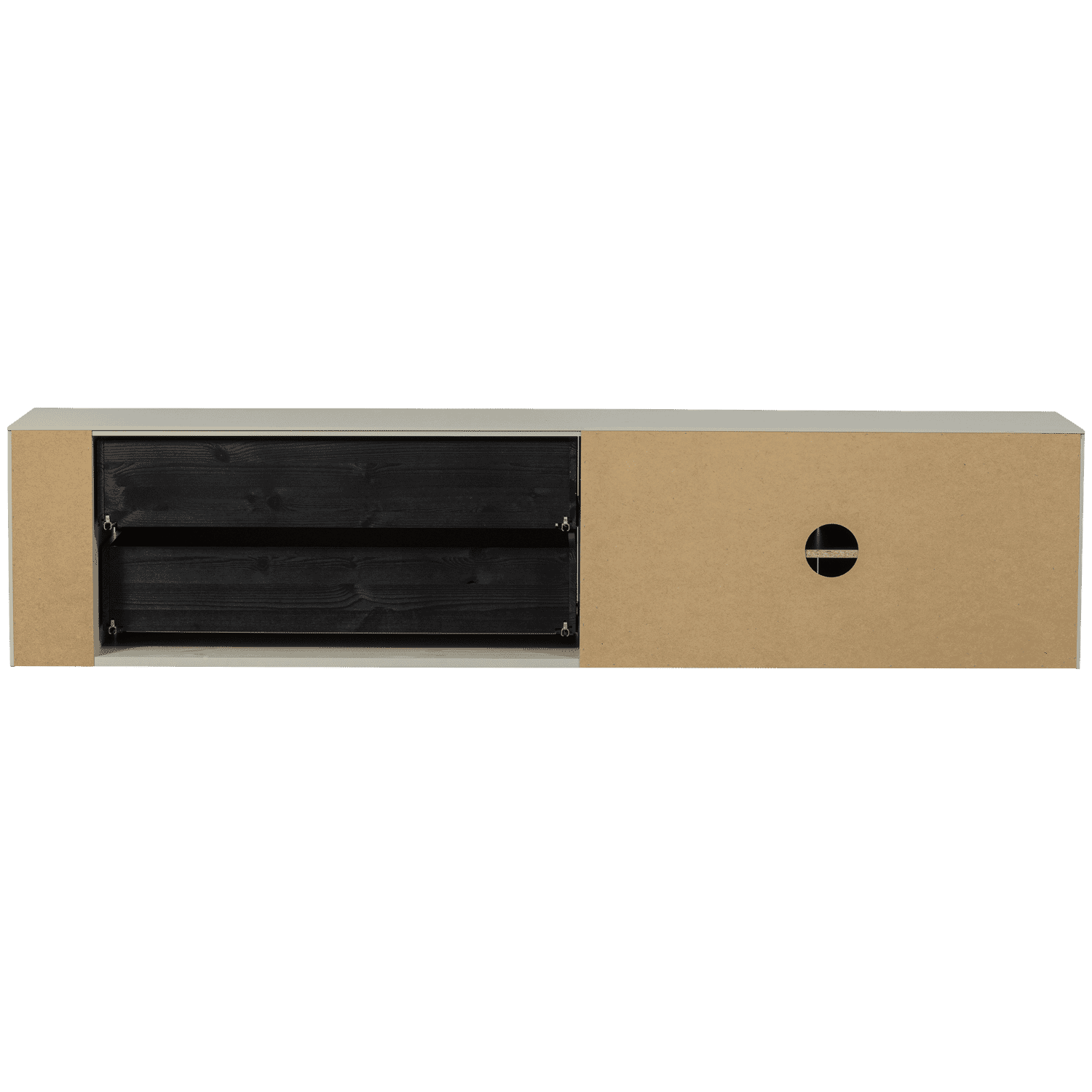 vtwonen TV-meubel 'Settle Down' Grenenhout, 200cm, kleur Dust - Afbeelding 3