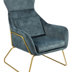 Artistiq Fauteuil 'Phelipe' Velvet, kleur blauw