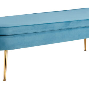 Artistiq Bankje 'Ignacio' Velvet, 142cm, kleur blauw